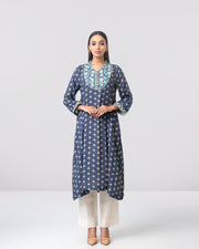 Smart Fit Embroidered One-Piece Ethnic Kurta