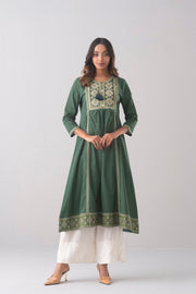 Smart Fit Printed One-Piece Ethnic Kurta