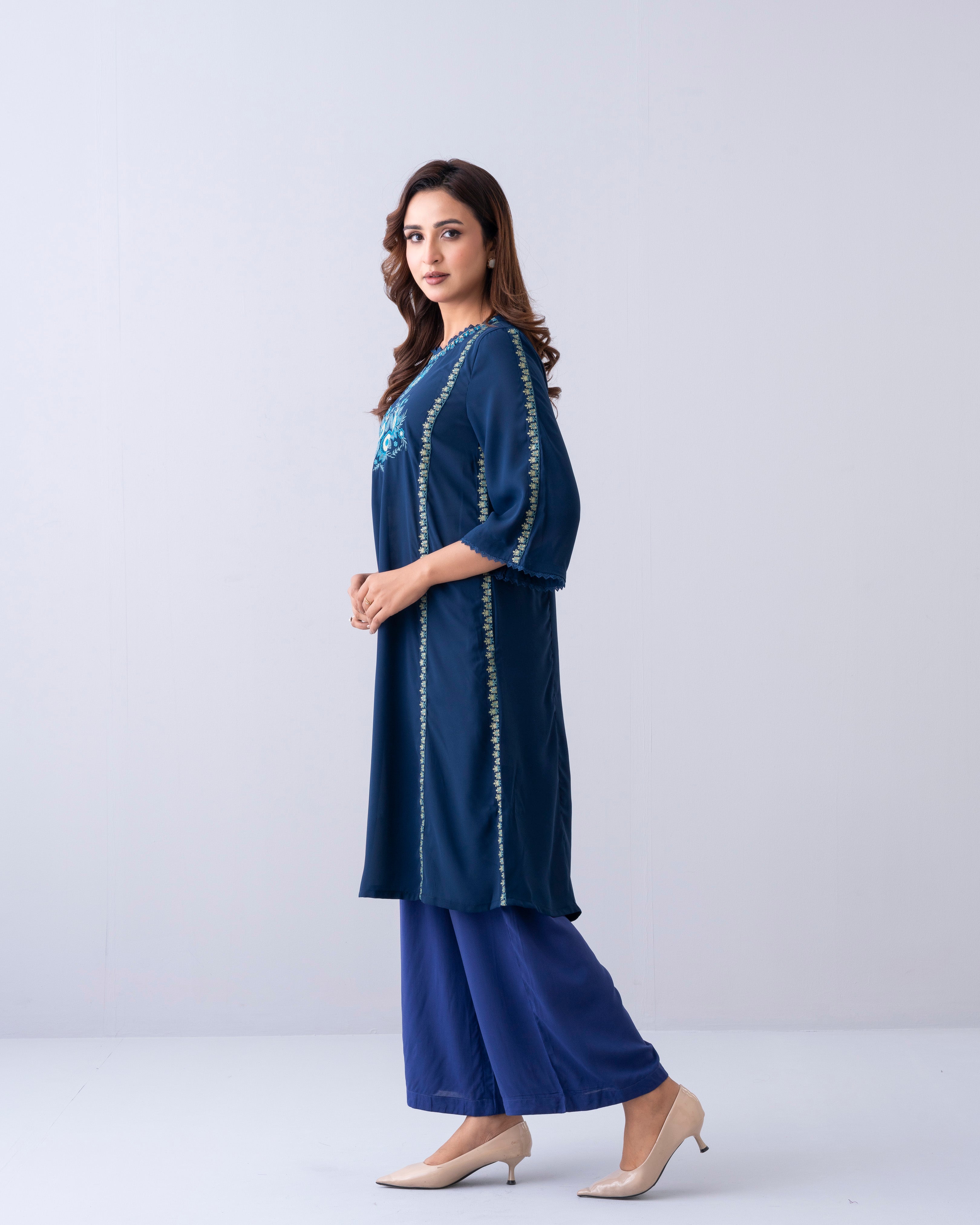 Smart Fit Printed One-Piece Ethnic Kurta