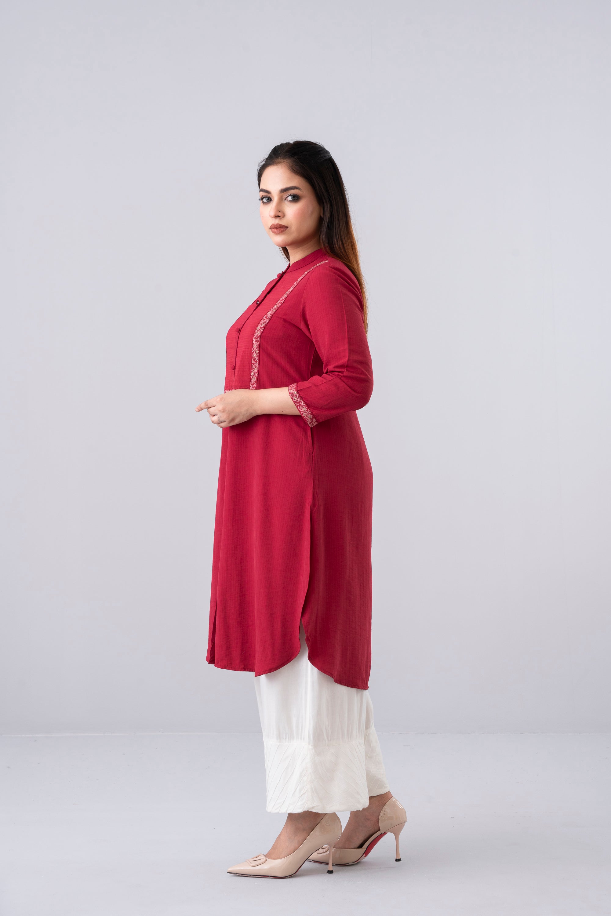 Smart Fit Embroidered Ethnic Kurta