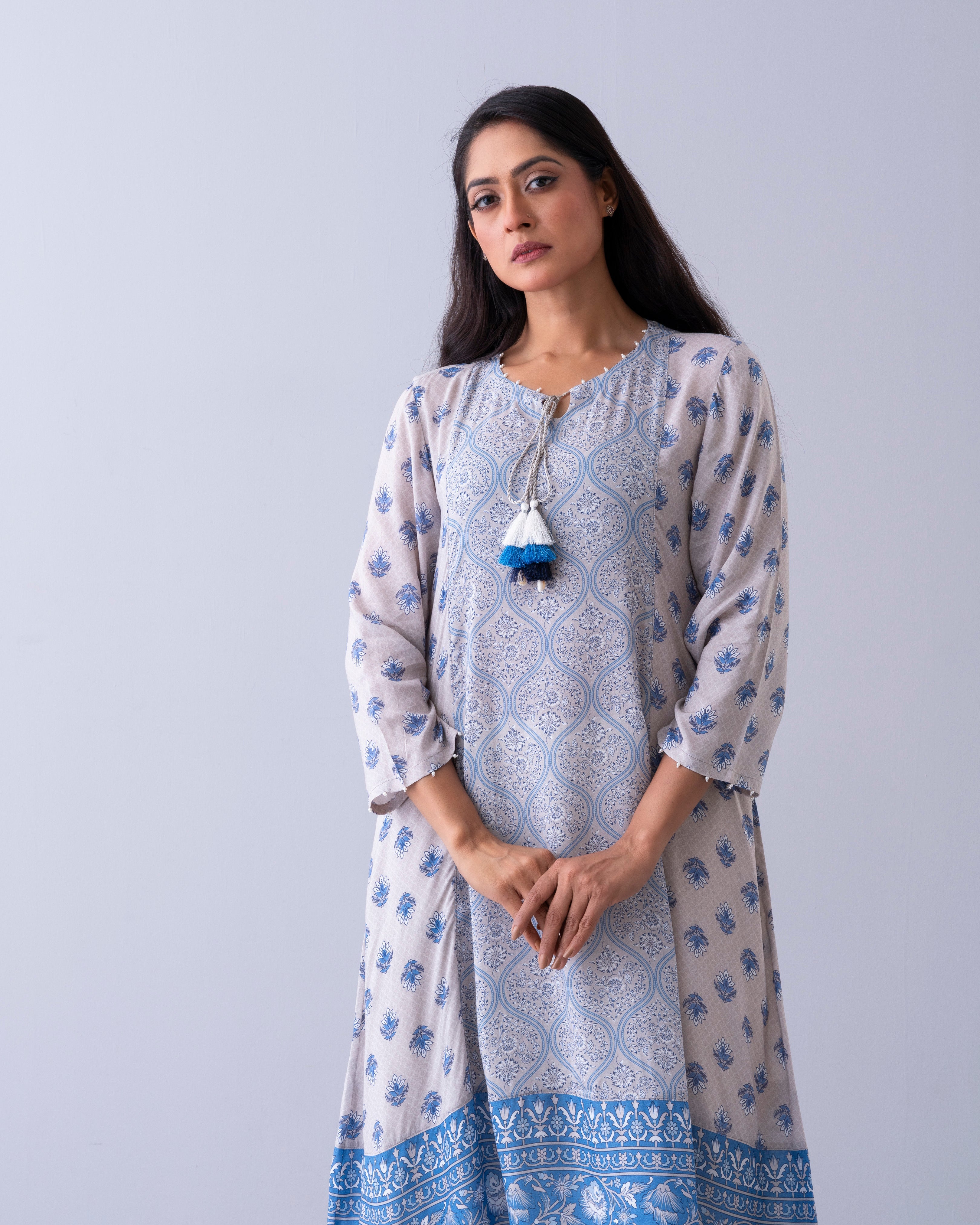Smart Fit Printed One-Piece Ethnic Kurta