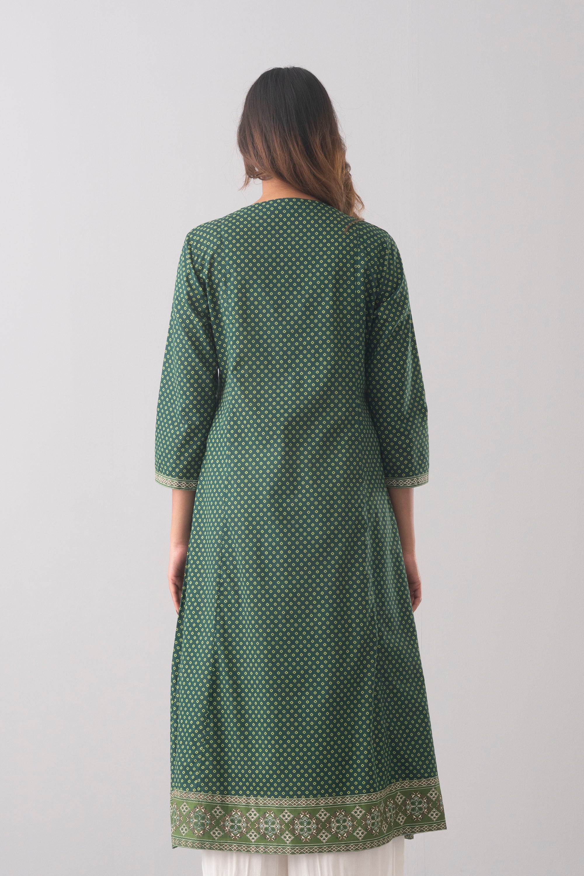 Smart Fit Printed One-Piece Ethnic Kurta