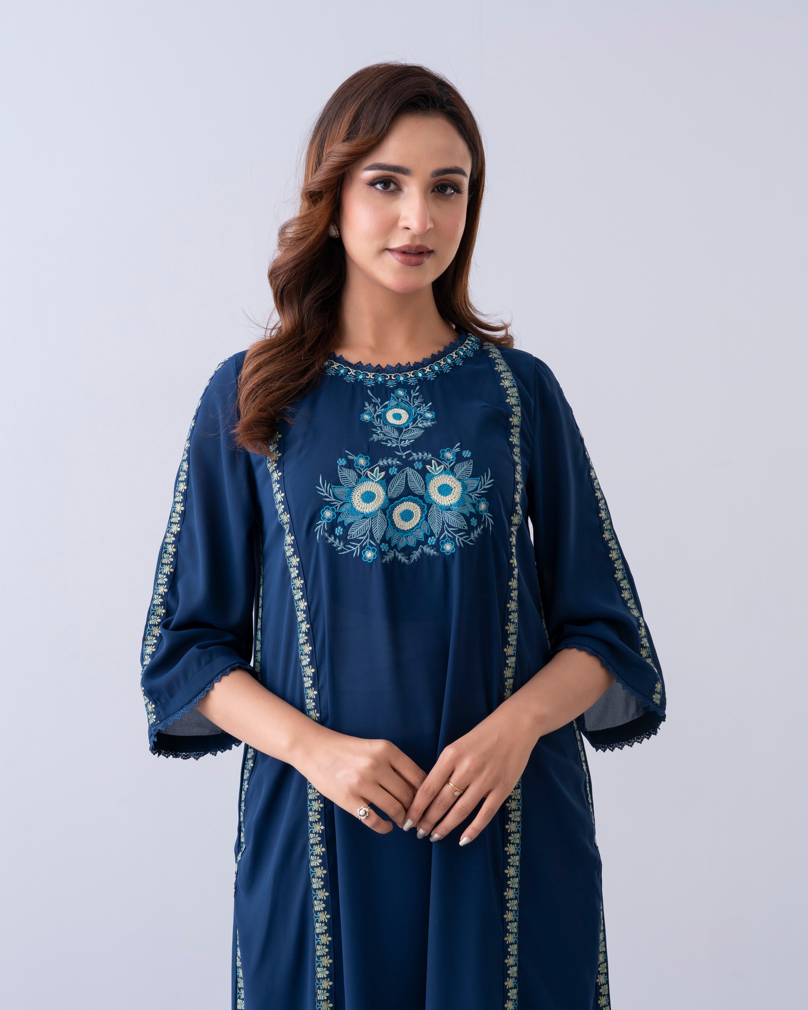 Smart Fit Printed One-Piece Ethnic Kurta