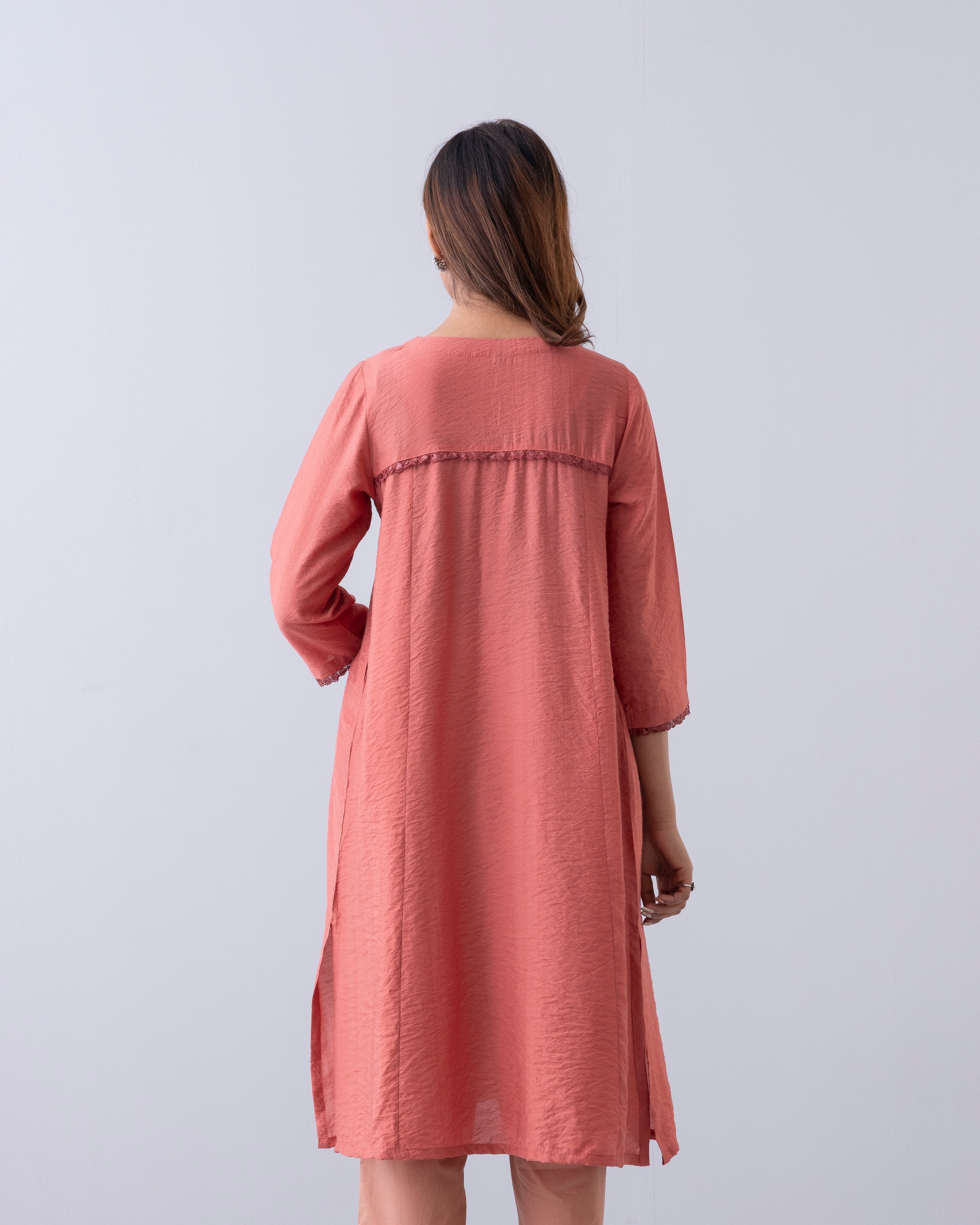 Smart Fit Embroidered One-Piece Ethnic Kurta