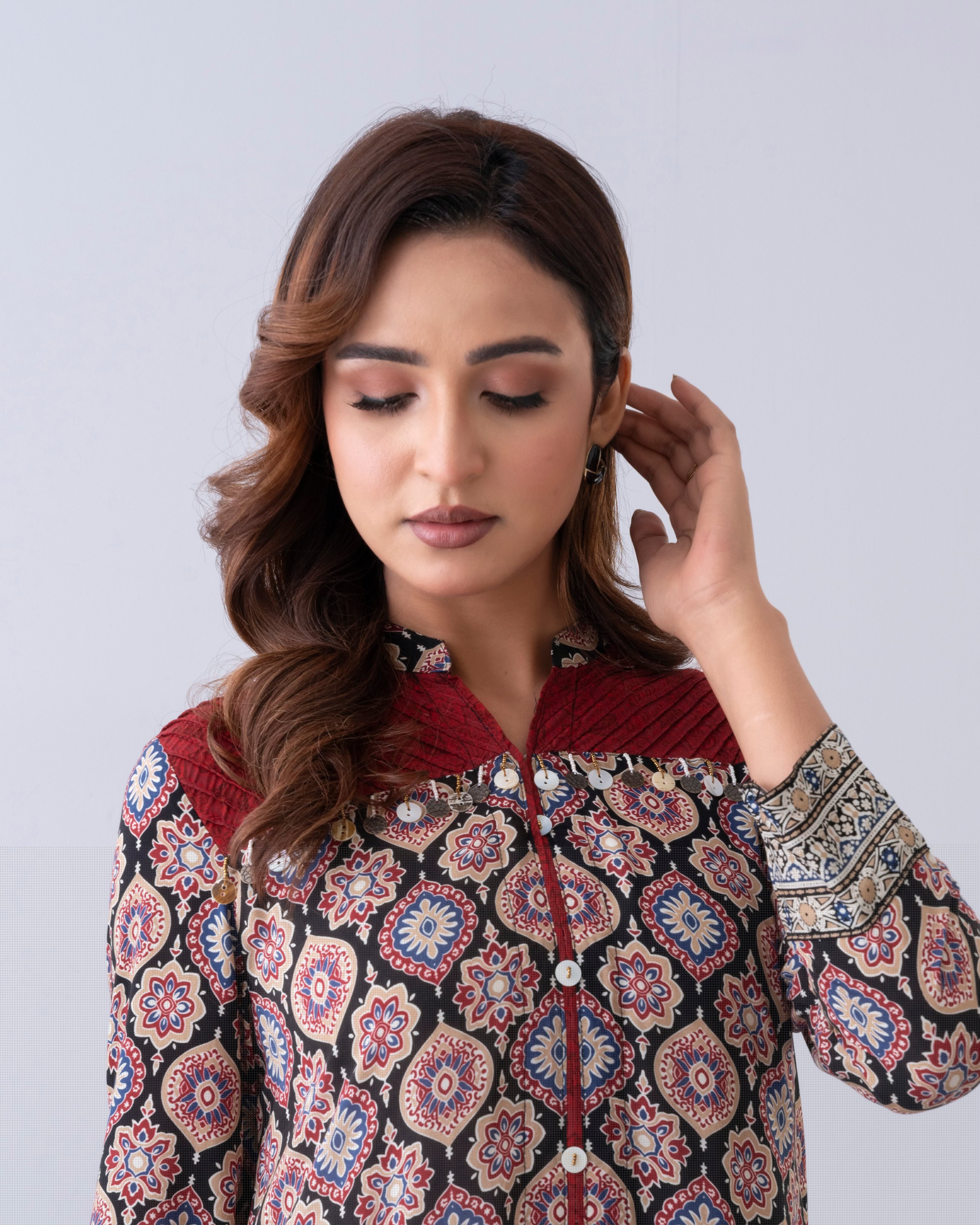 Smart Fit Embroidered One-Piece Ethnic Kurta