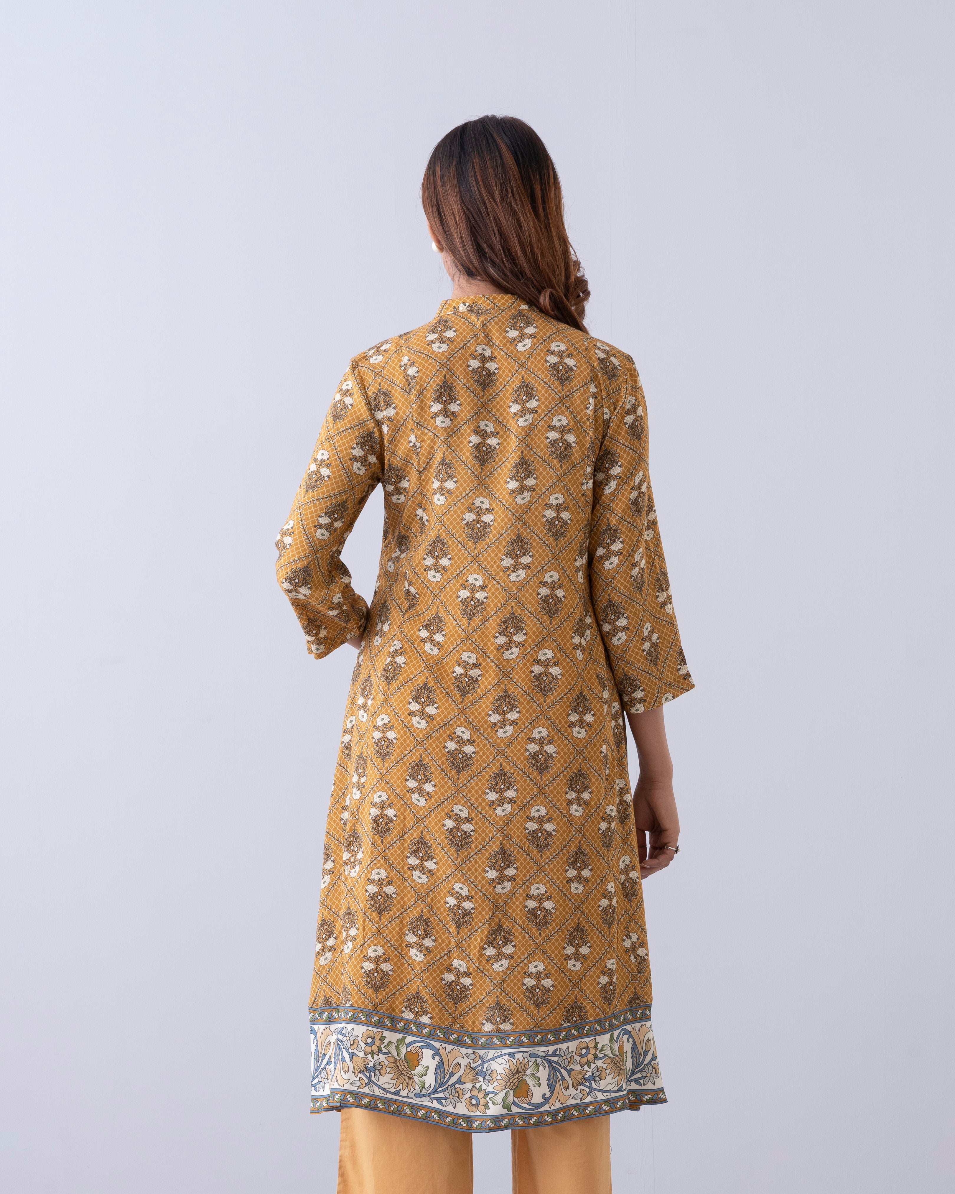 Smart Fit Embroidered One-Piece Ethnic Kurta