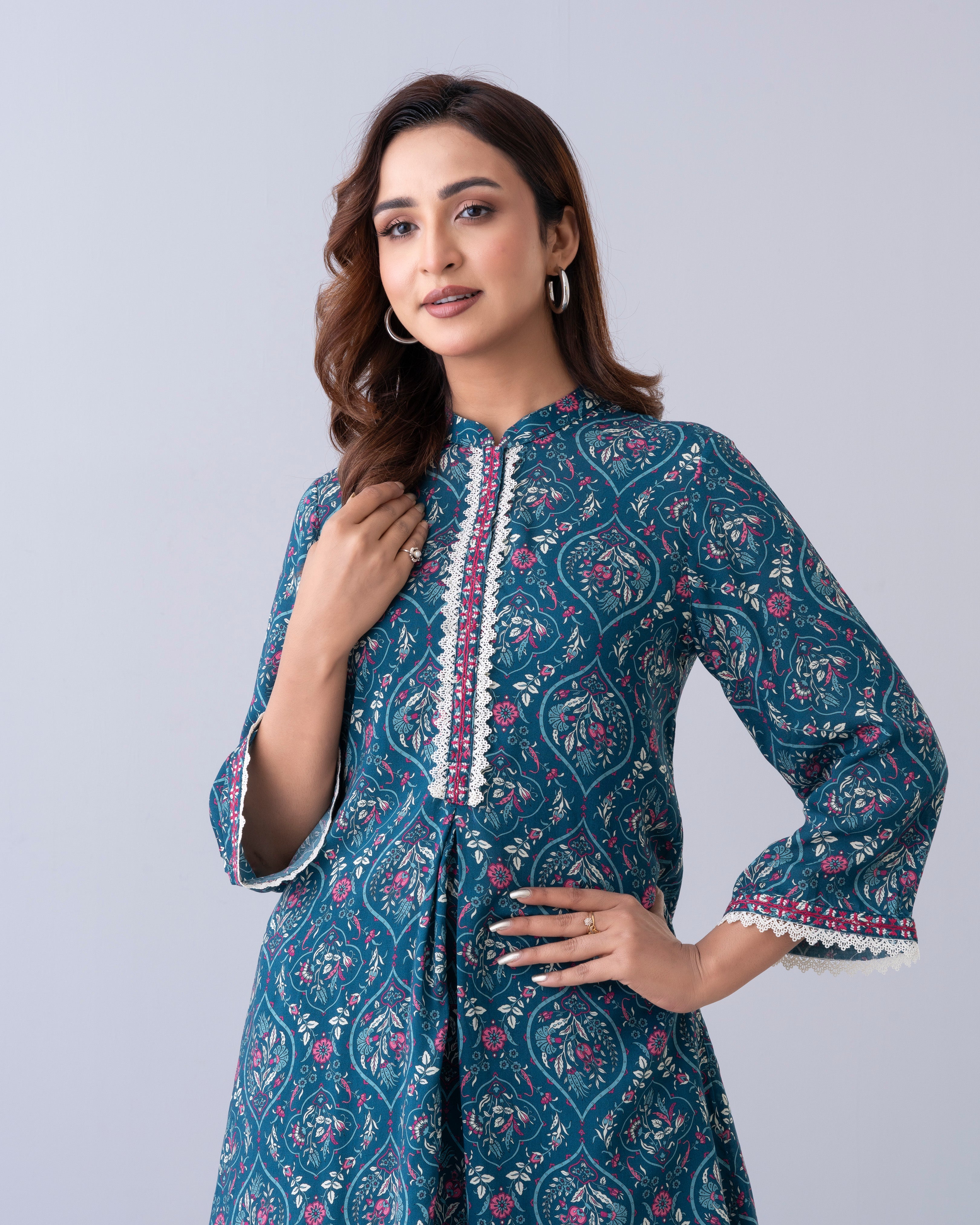 Smart Fit Printed Ethnic Kurti