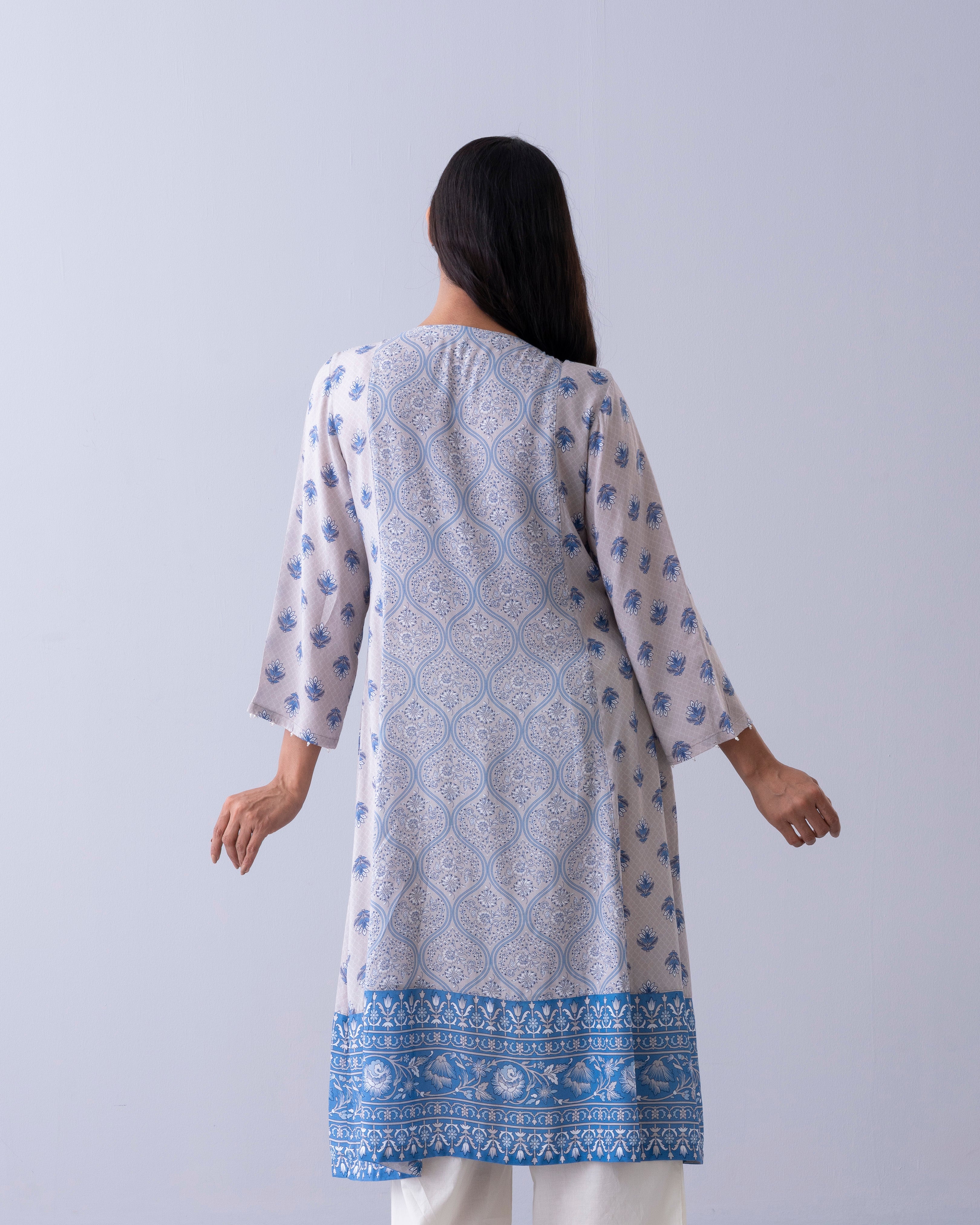 Smart Fit Printed One-Piece Ethnic Kurta