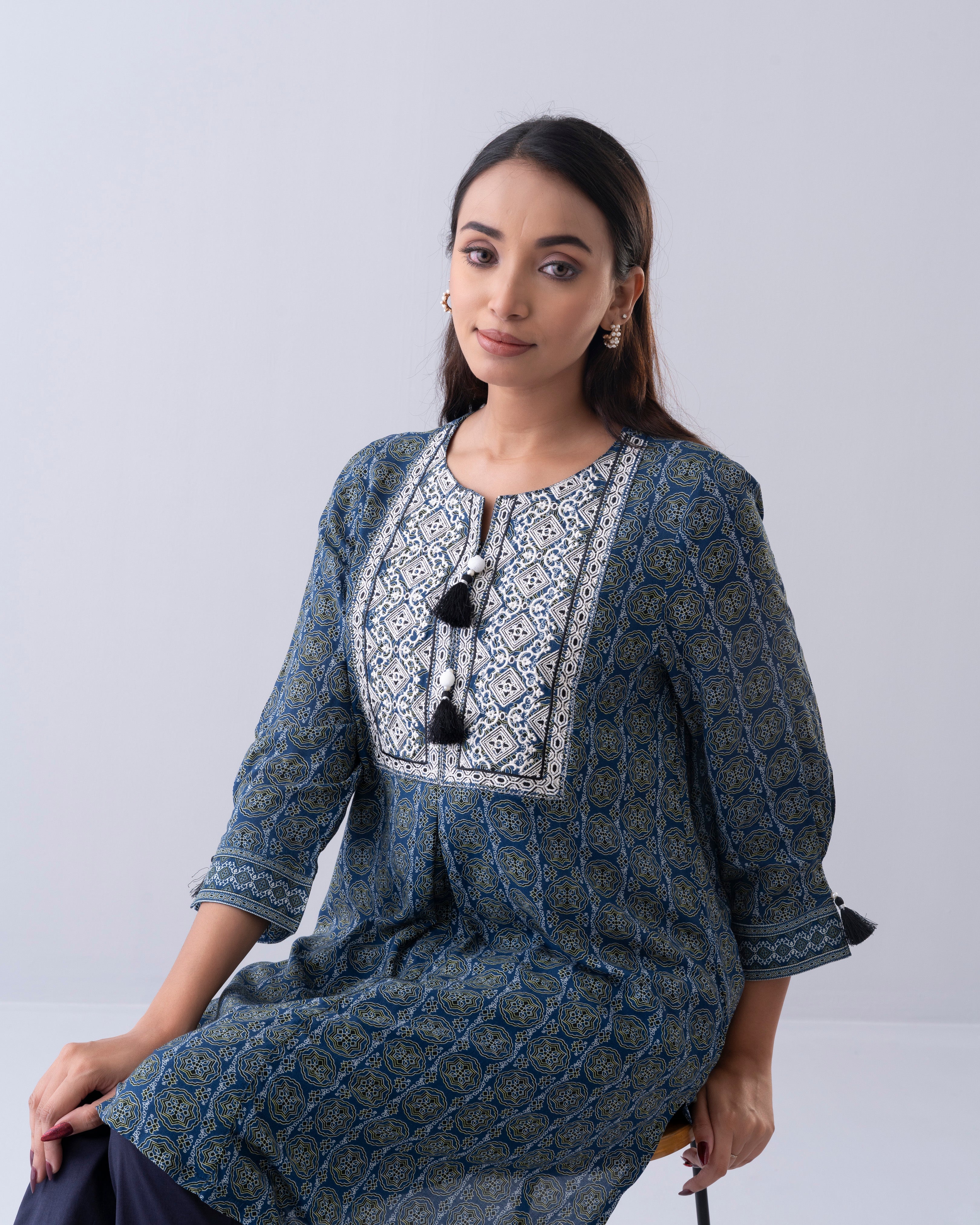 Smart Fit Printed Ethnic Kurti
