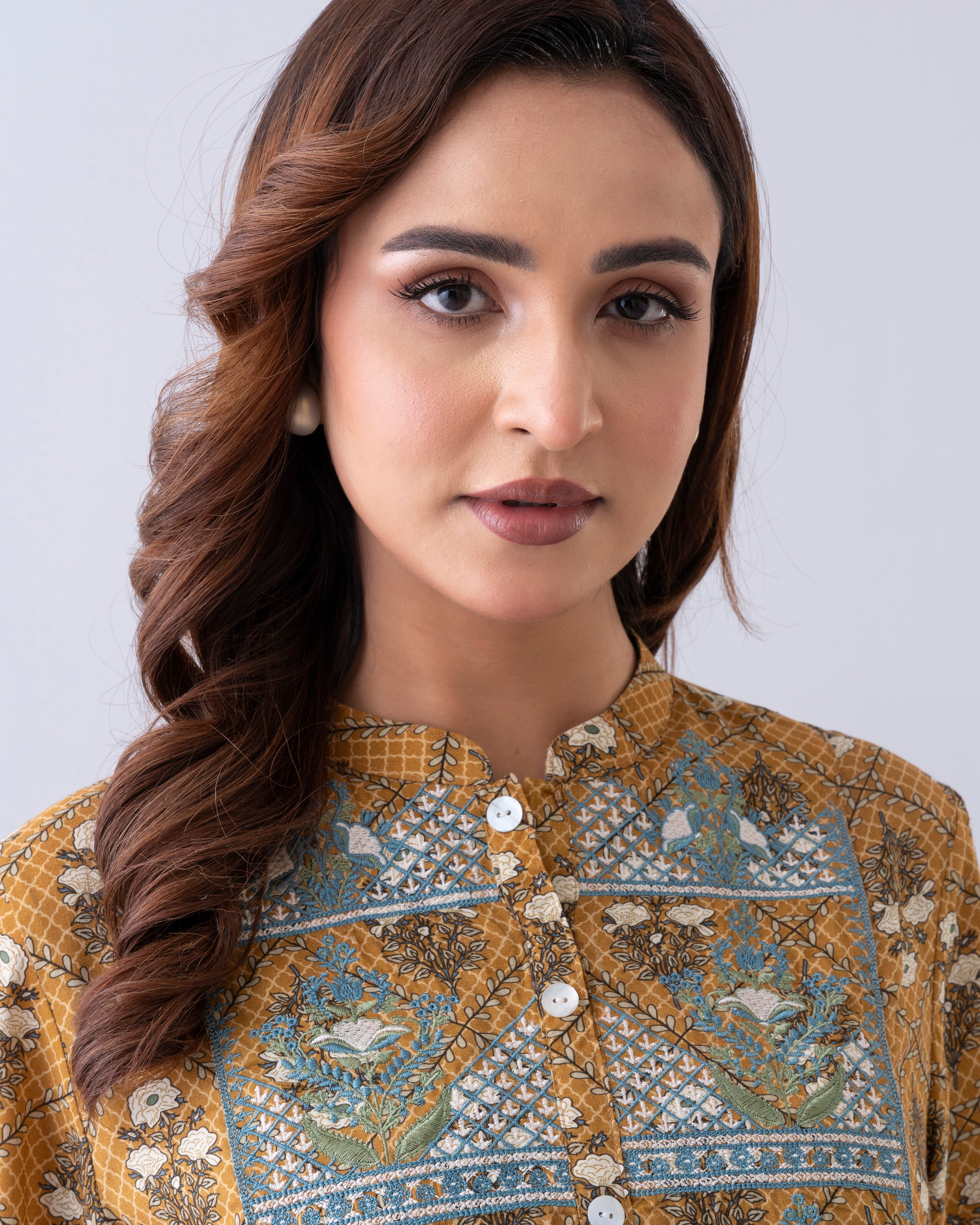Smart Fit Embroidered One-Piece Ethnic Kurta