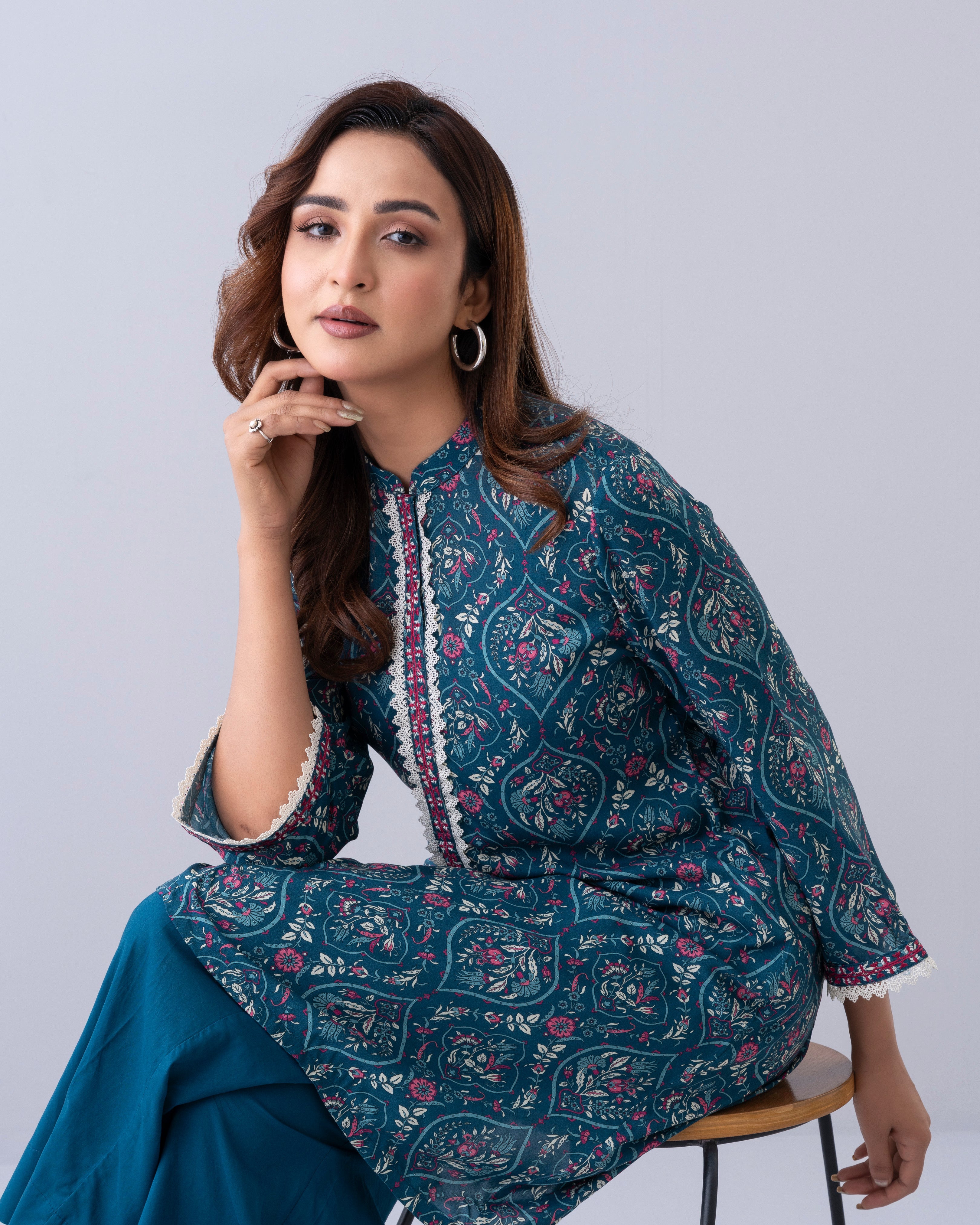 Smart Fit Printed Ethnic Kurti