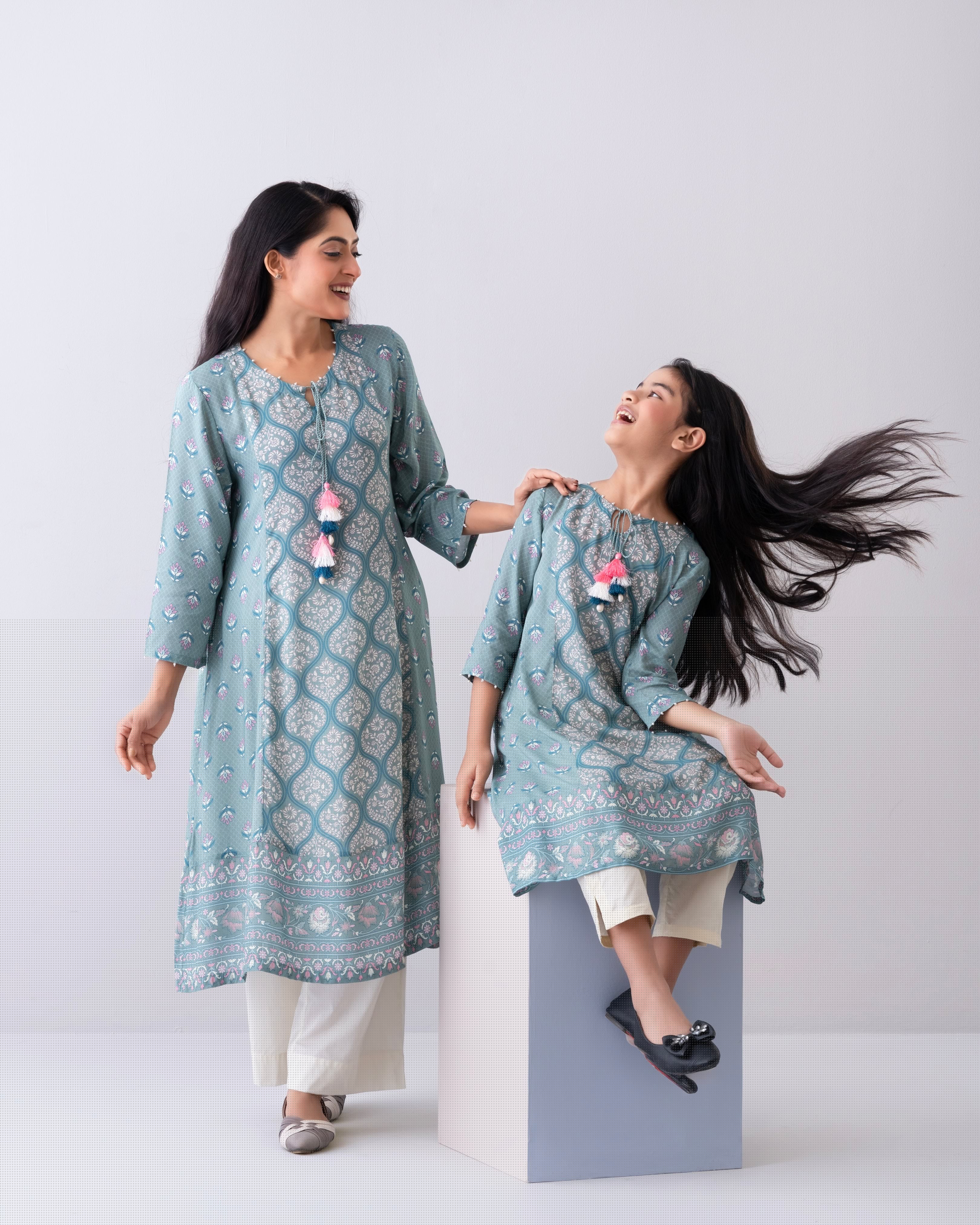 Smart Fit Printed One-Piece Ethnic Kurta