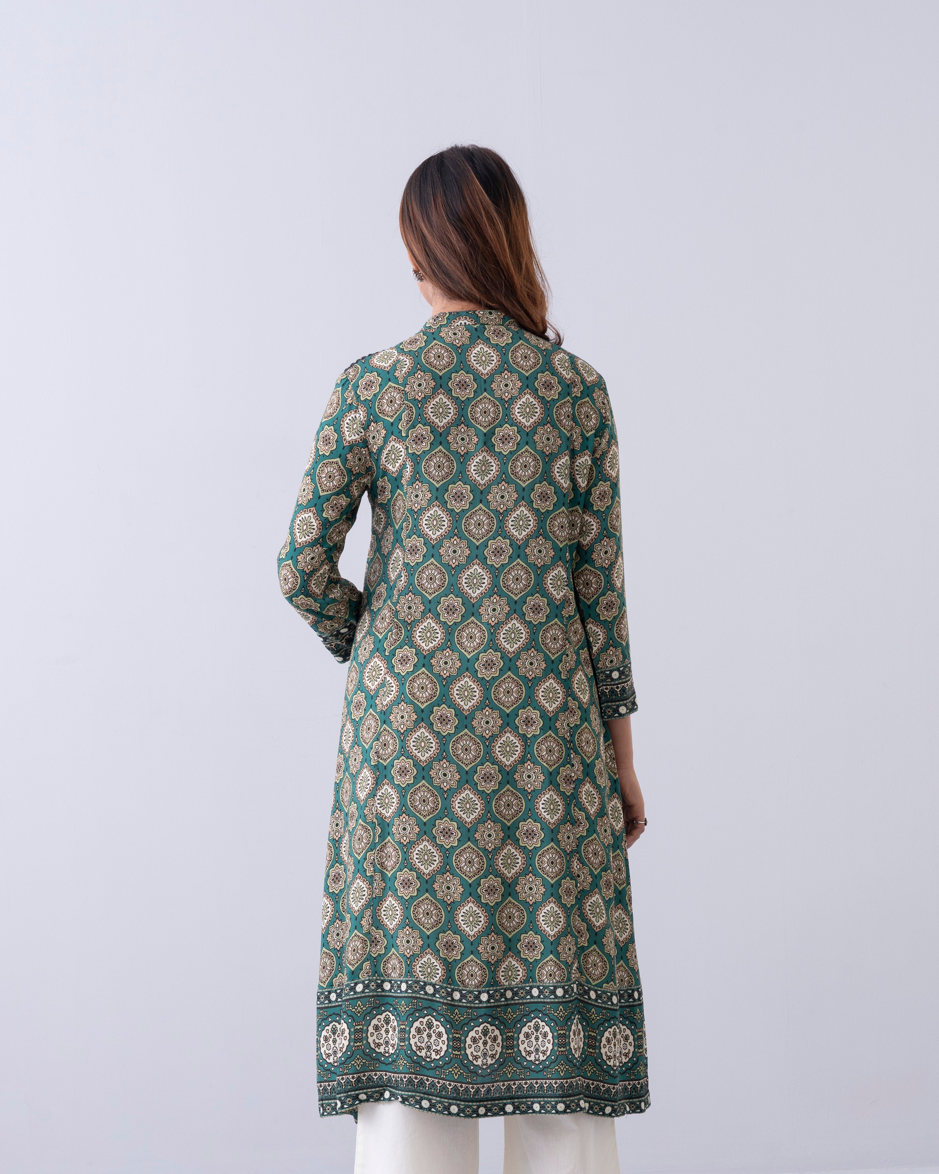 Smart Fit Embroidered One-Piece Ethnic Kurta
