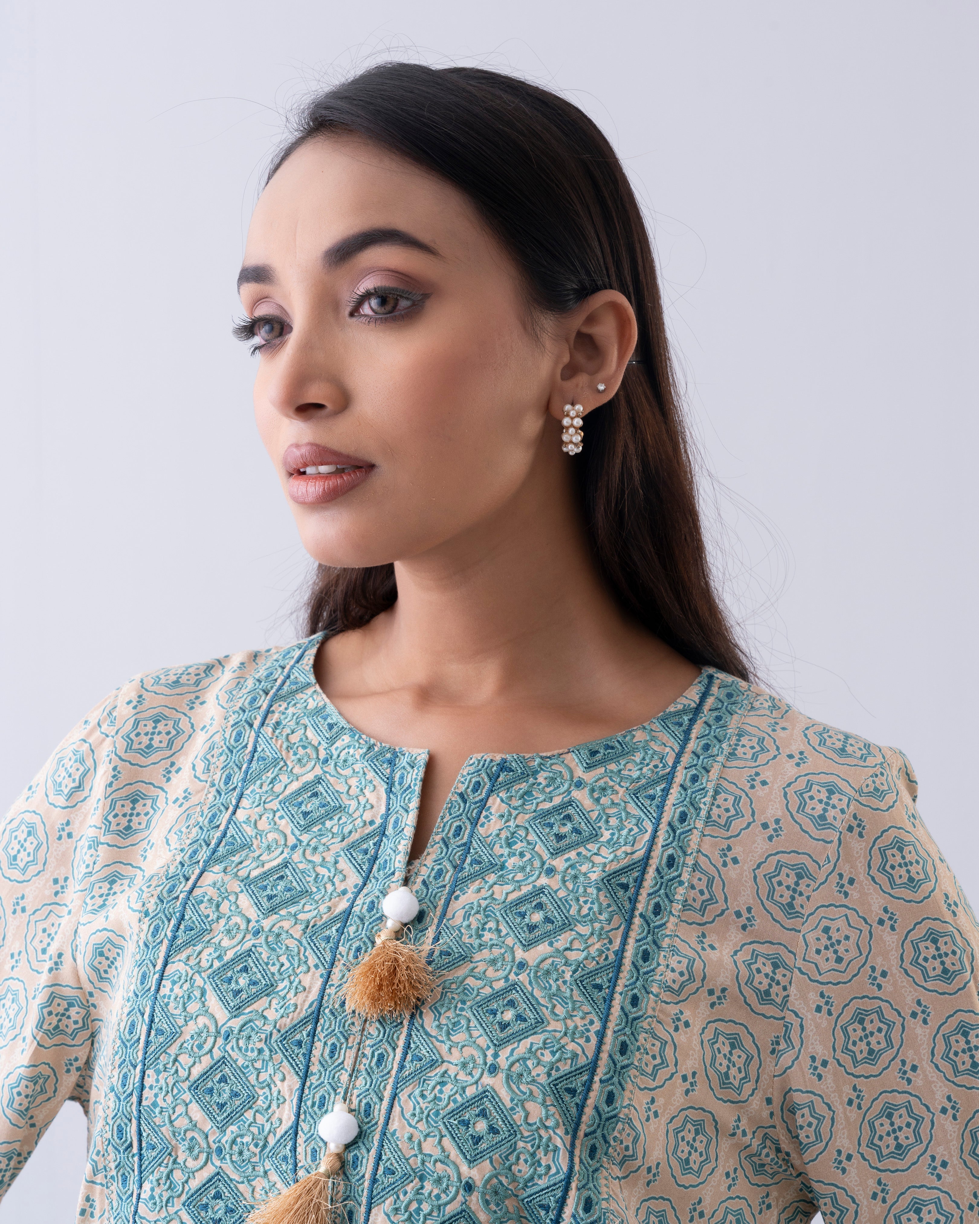 Smart Fit Printed Ethnic Kurti