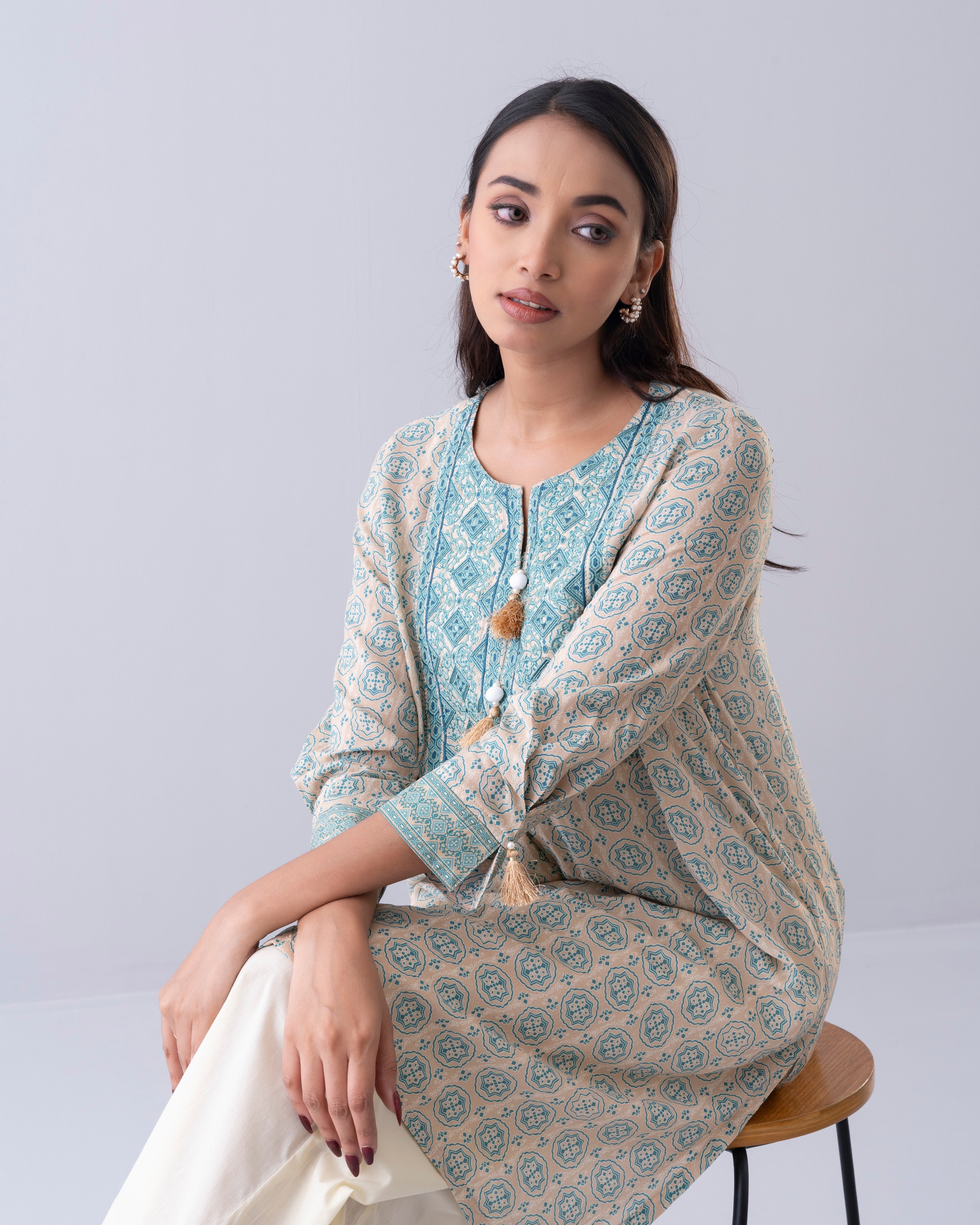 Smart Fit Printed Ethnic Kurti
