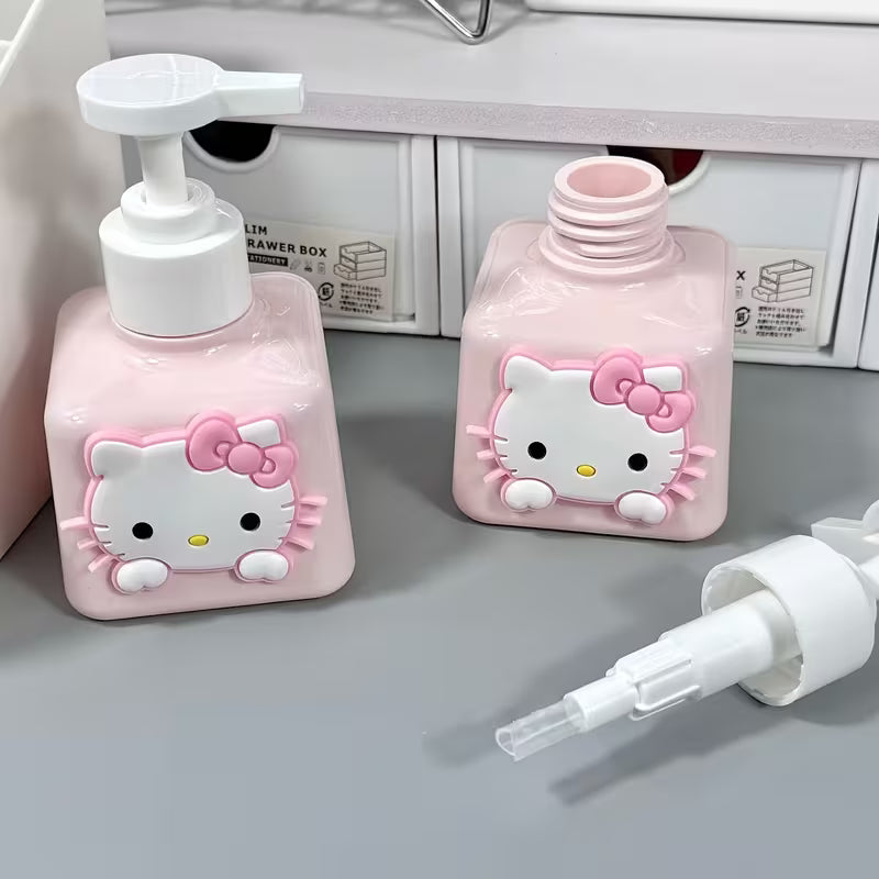 A Cute Cartoon Kitty Cat Hand Soap Refill Bottle