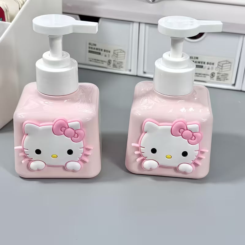 A Cute Cartoon Kitty Cat Hand Soap Refill Bottle