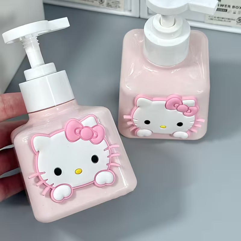 A Cute Cartoon Kitty Cat Hand Soap Refill Bottle