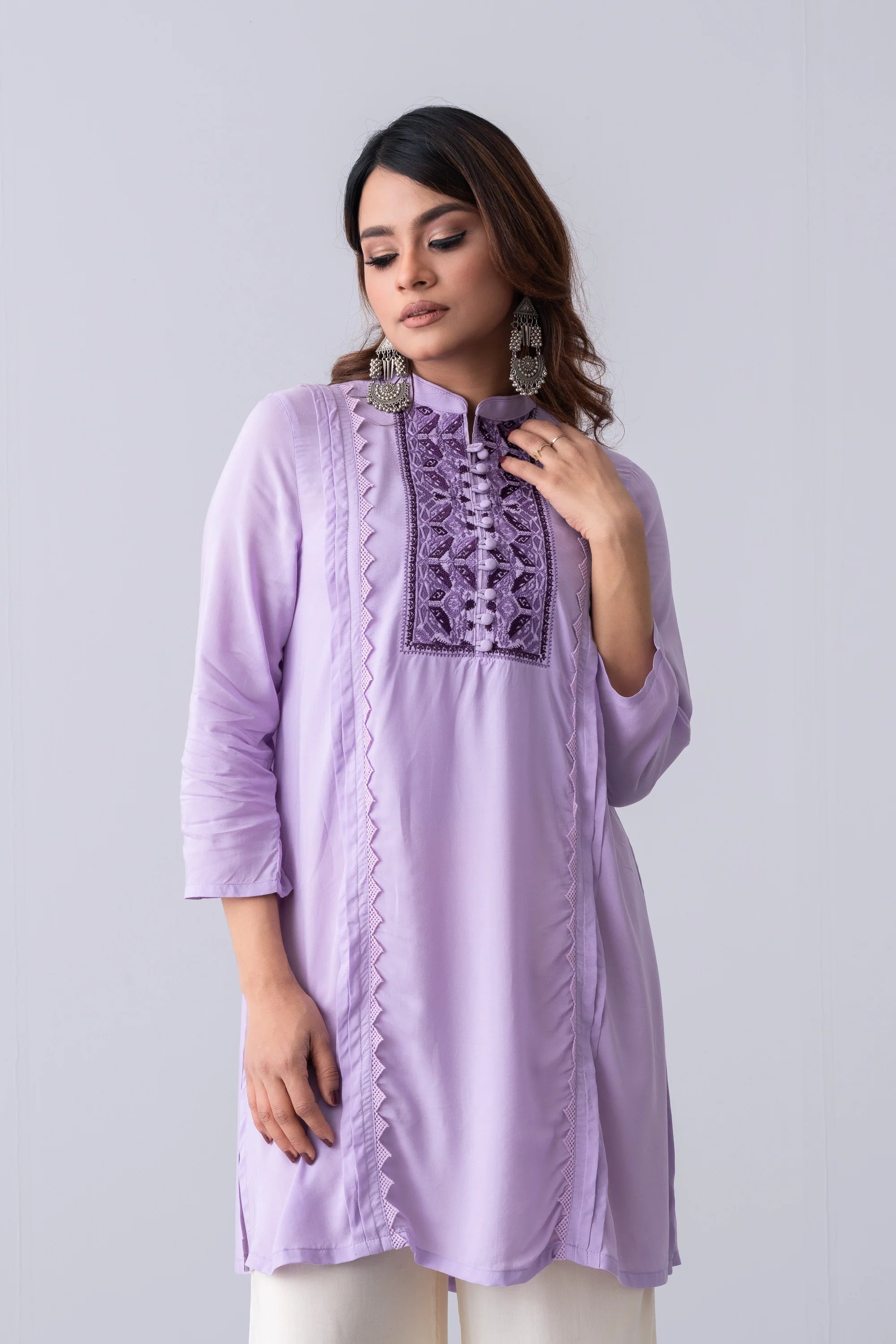Short-Length Smart Fit Viscose Ethnic Kurti