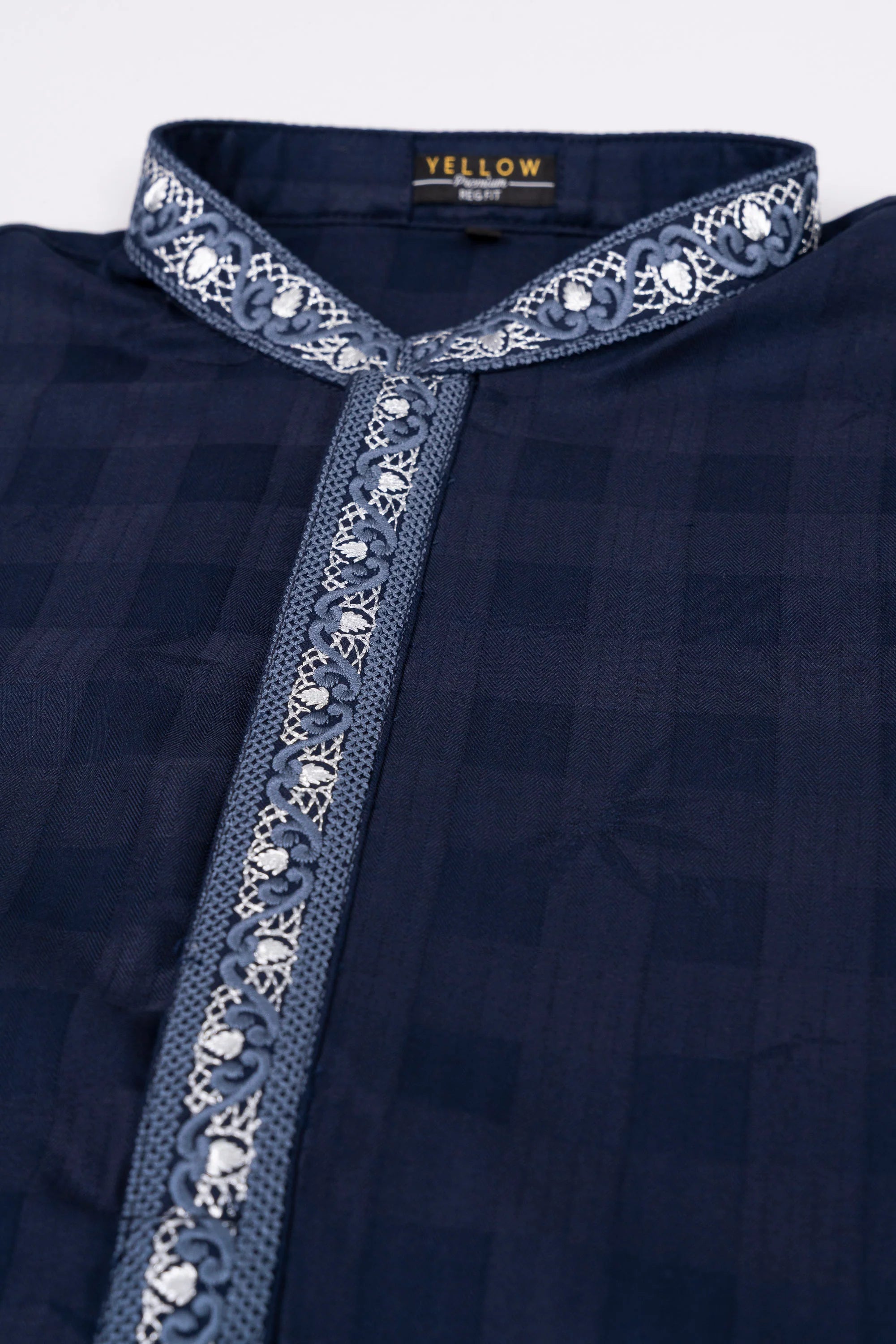 Regular Fit Embroidered Semi-Formal Panjabi