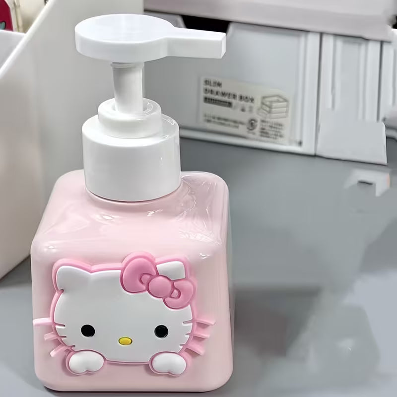 A Cute Cartoon Kitty Cat Hand Soap Refill Bottle