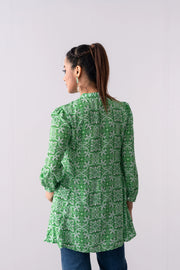 Moroccan Printed Viscose Fashion Top - Mystika