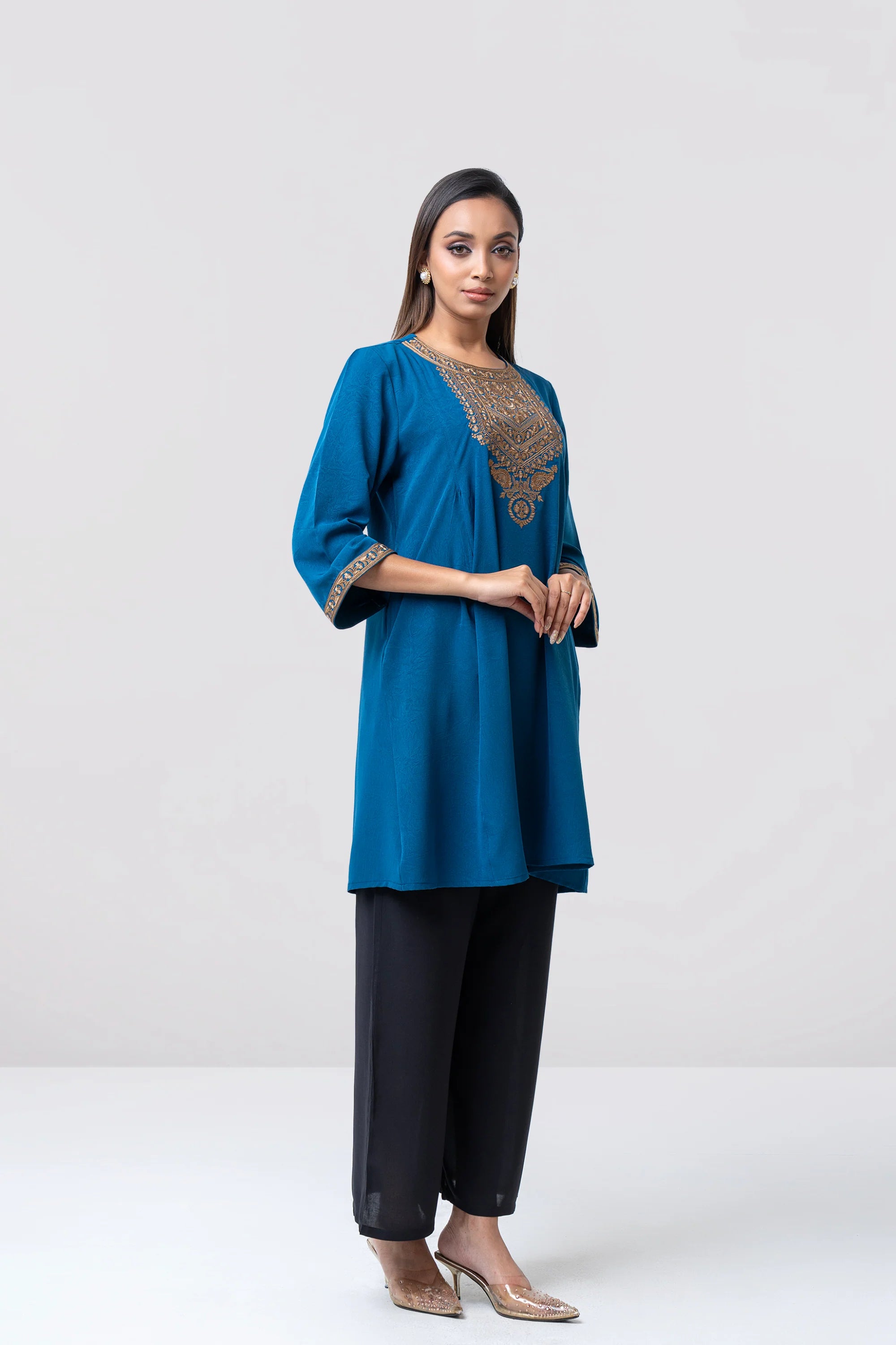 Smart Fit Embroidered Ethnic Kurti