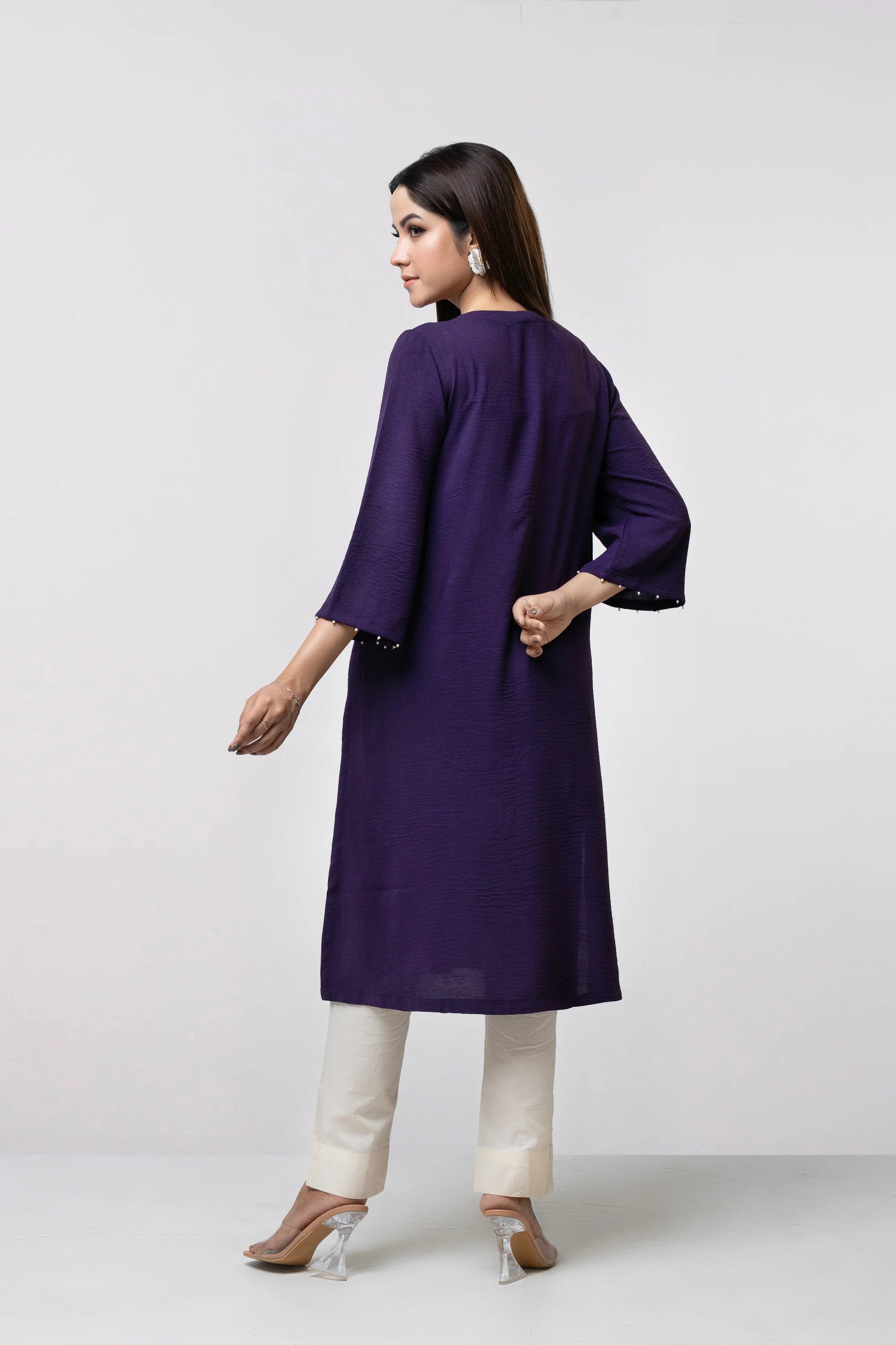 Smart Fit Embroidered Ethnic Kurta