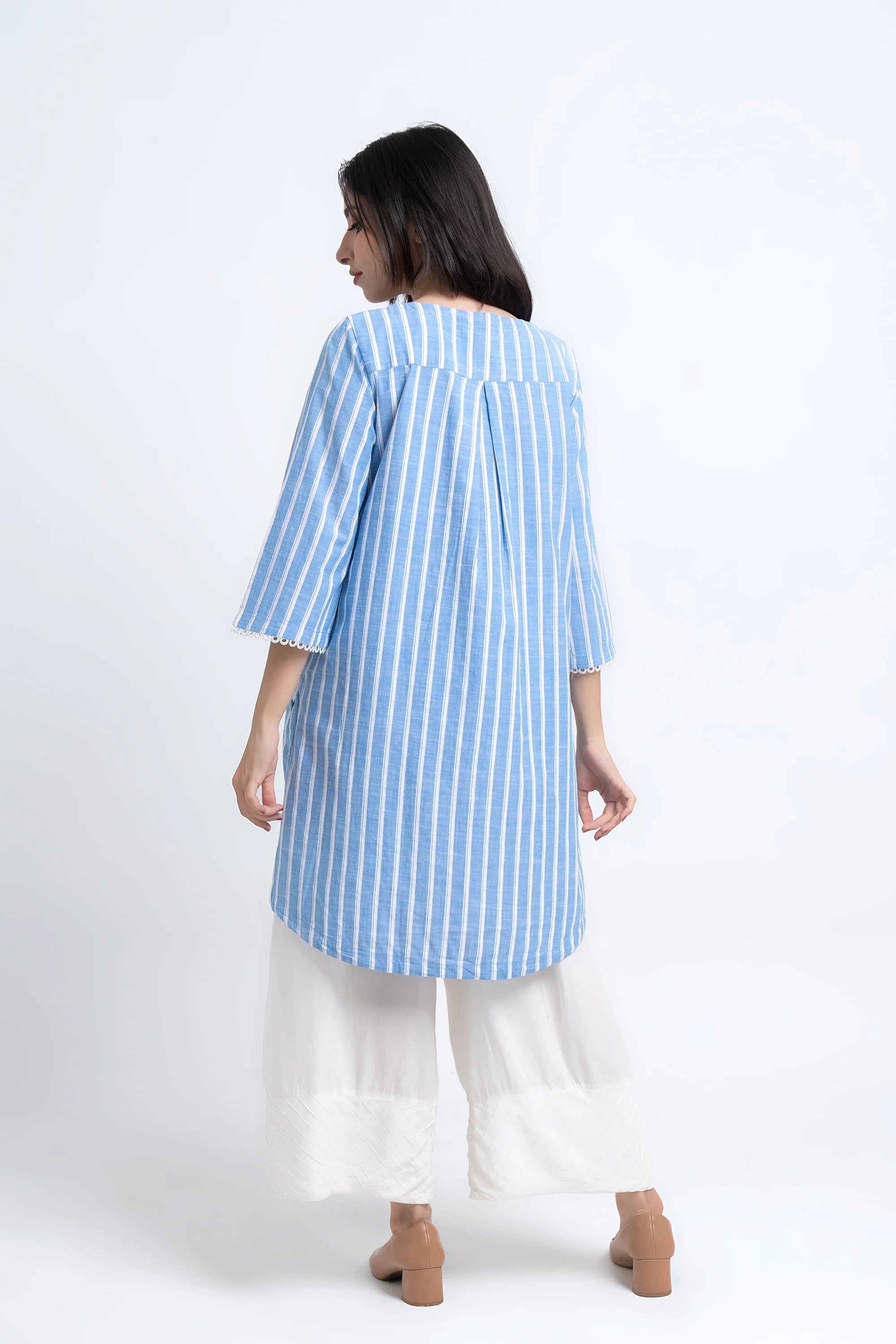 Smart Fit Striped Ethnic Kurti