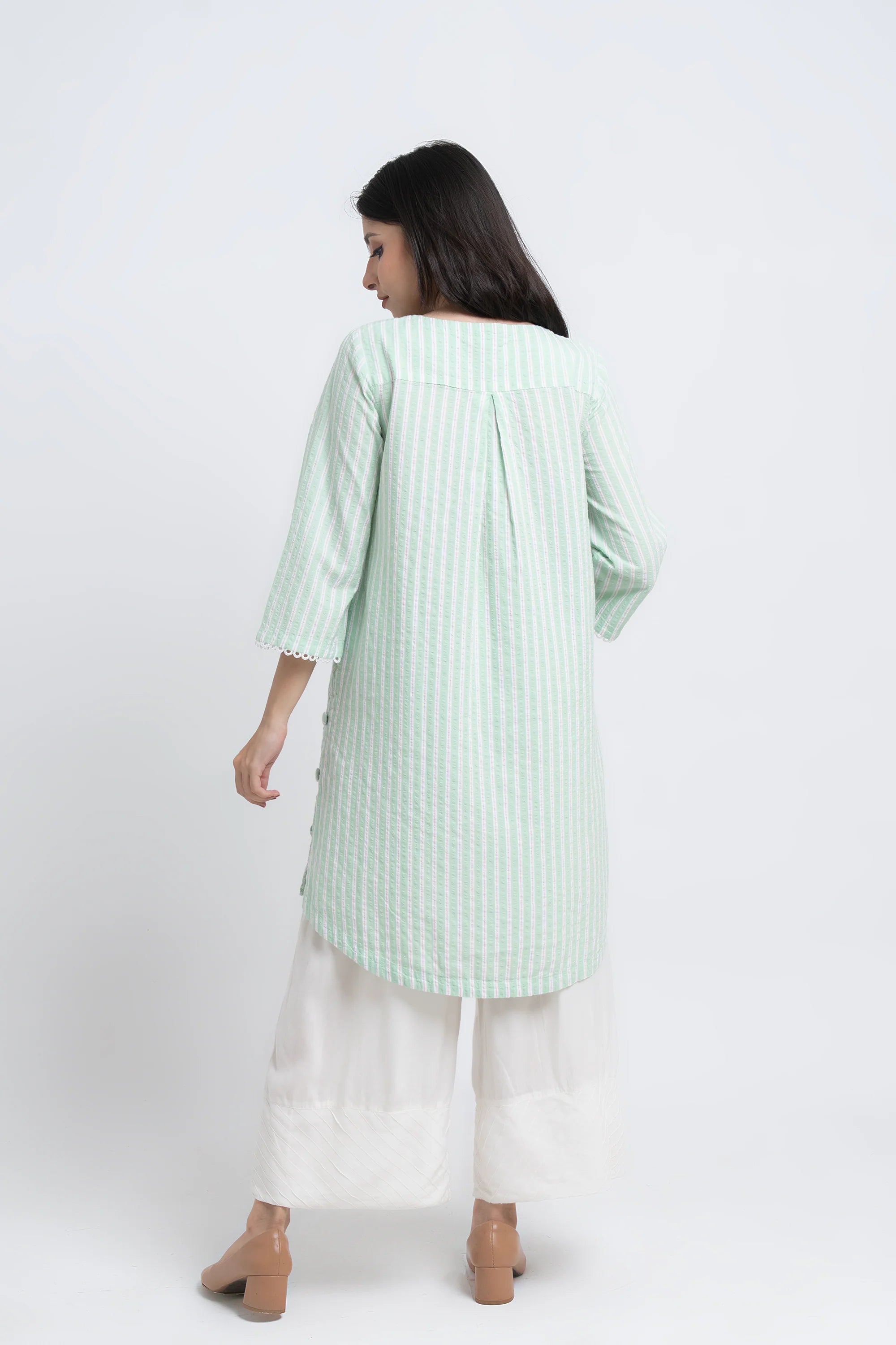Smart Fit Striped Ethnic Kurti