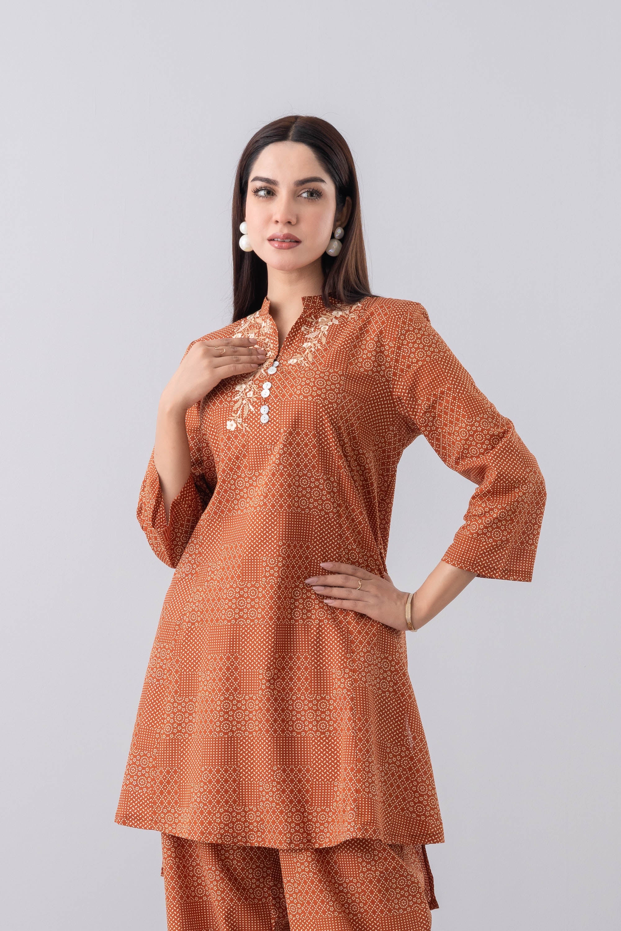 Smart Fit Embroidered Ethnic Kurti