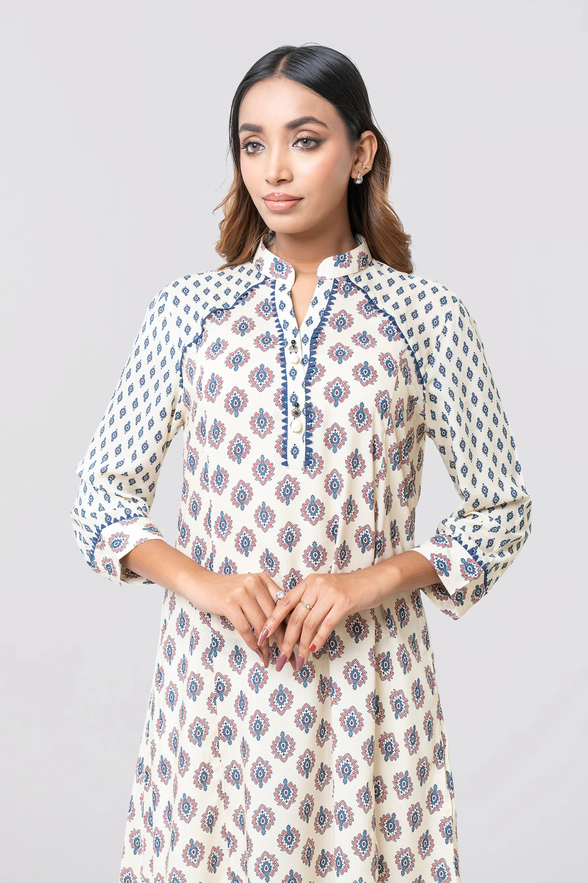 Smart Fit Printed Viscose Ethnic Kurti