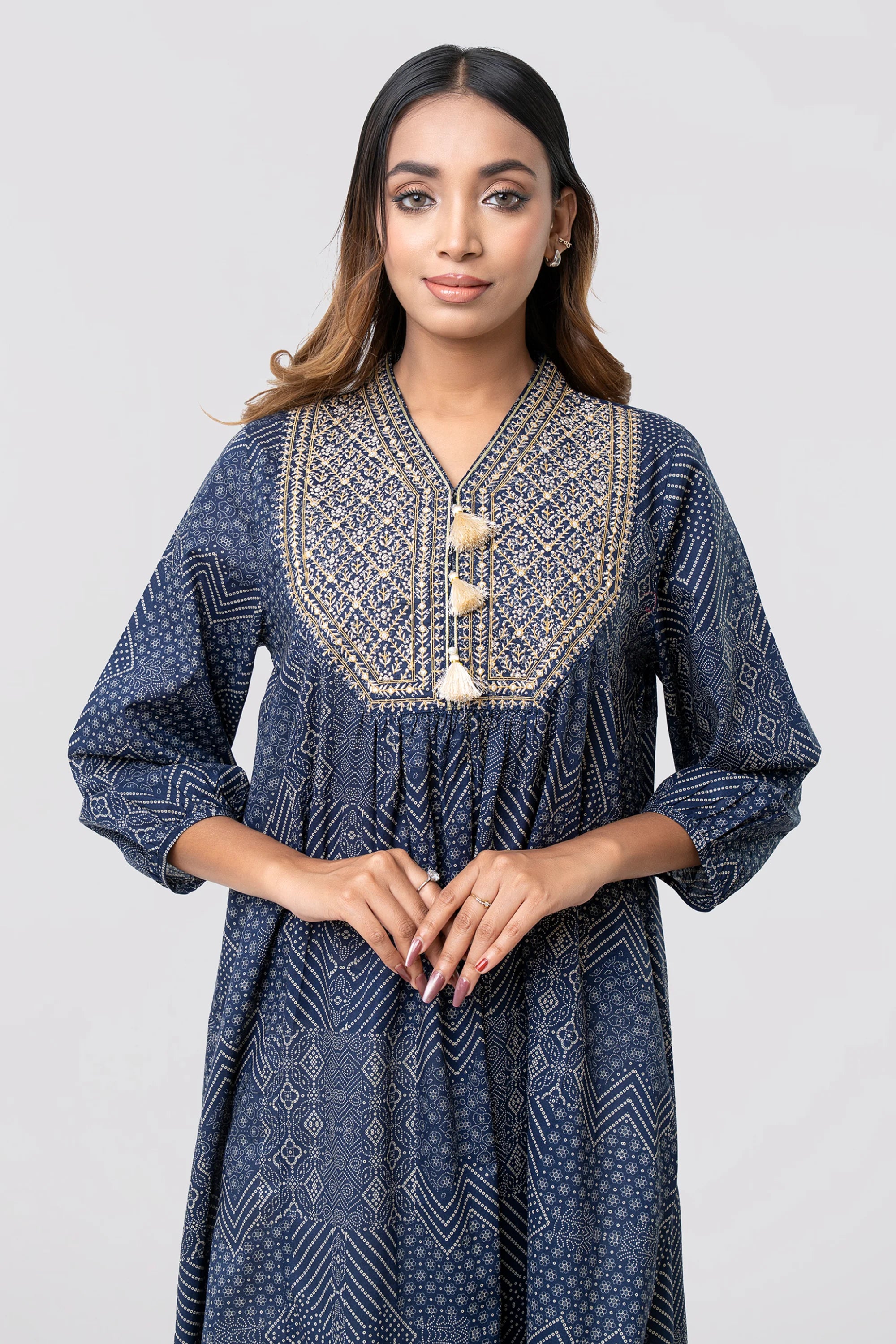 Smart Fit Embroidered Ethnic Kurta