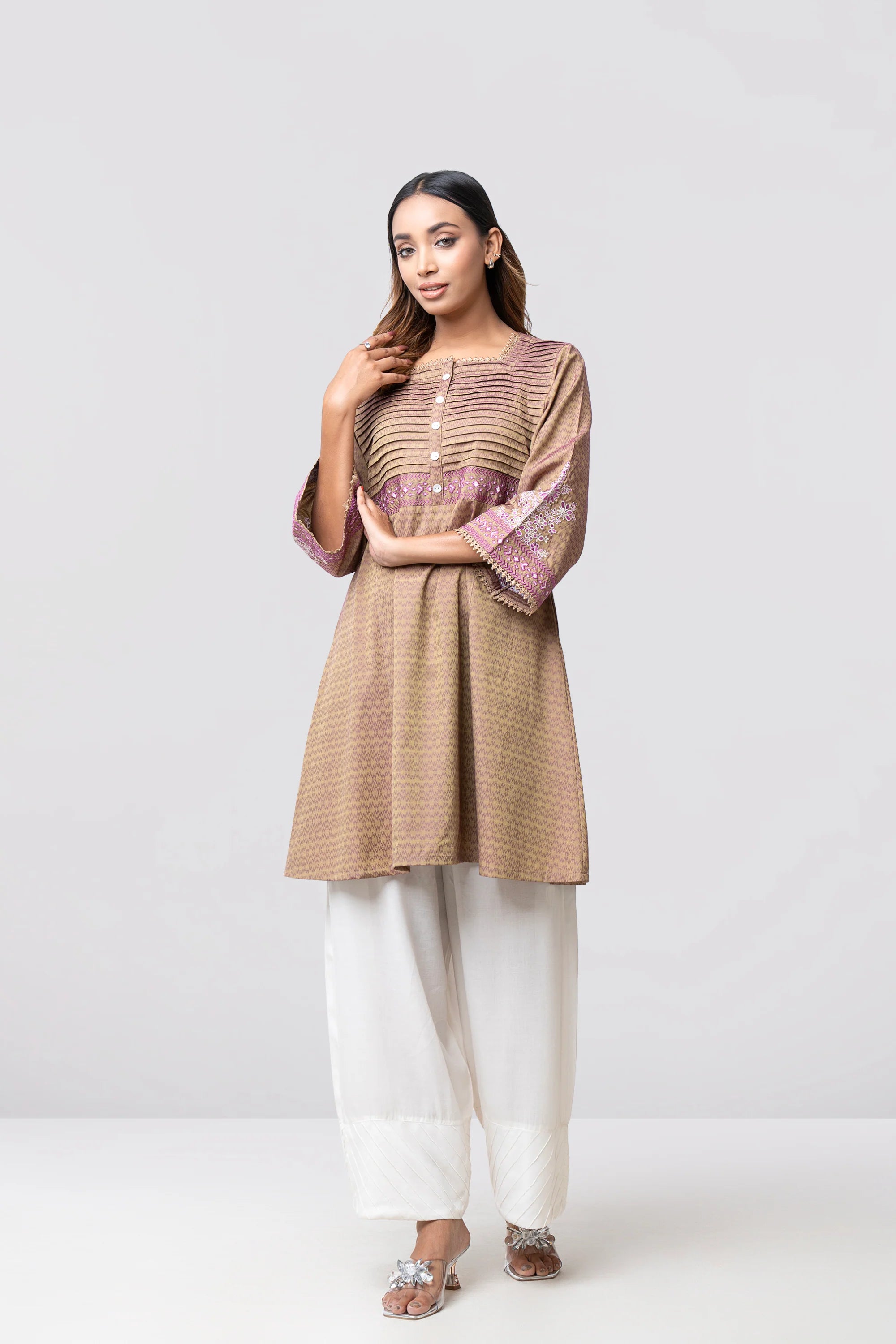 Smart Fit Embroidered Ethnic Kurti