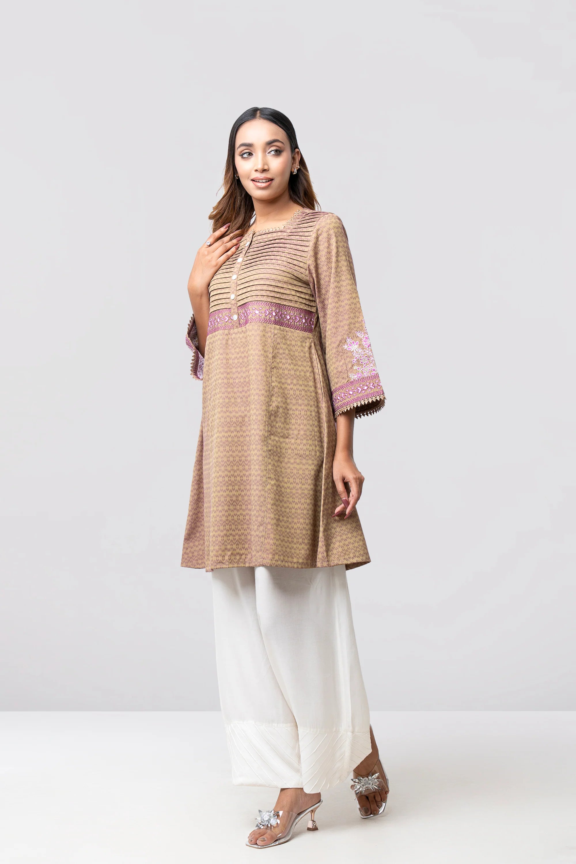Smart Fit Embroidered Ethnic Kurti