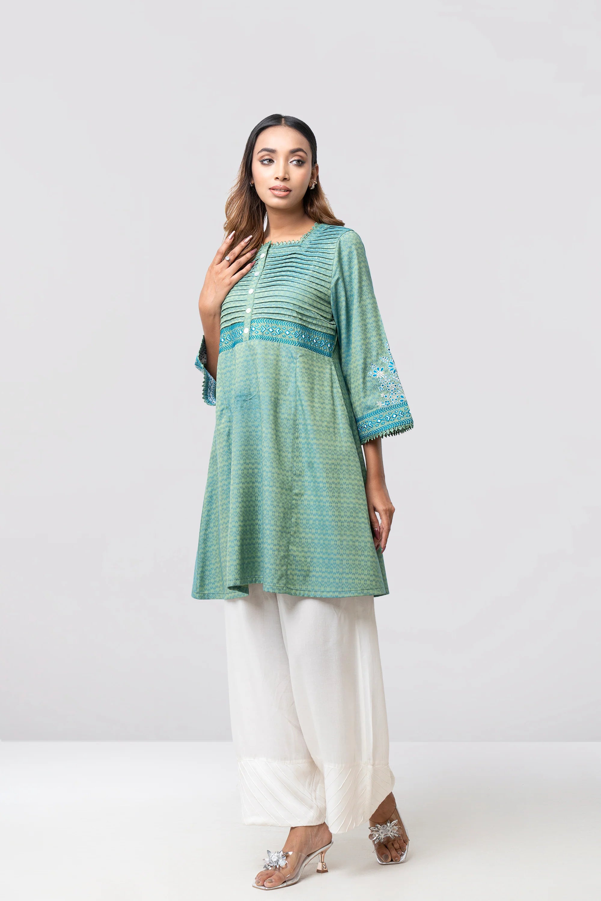 Smart Fit Embroidered Ethnic Kurti