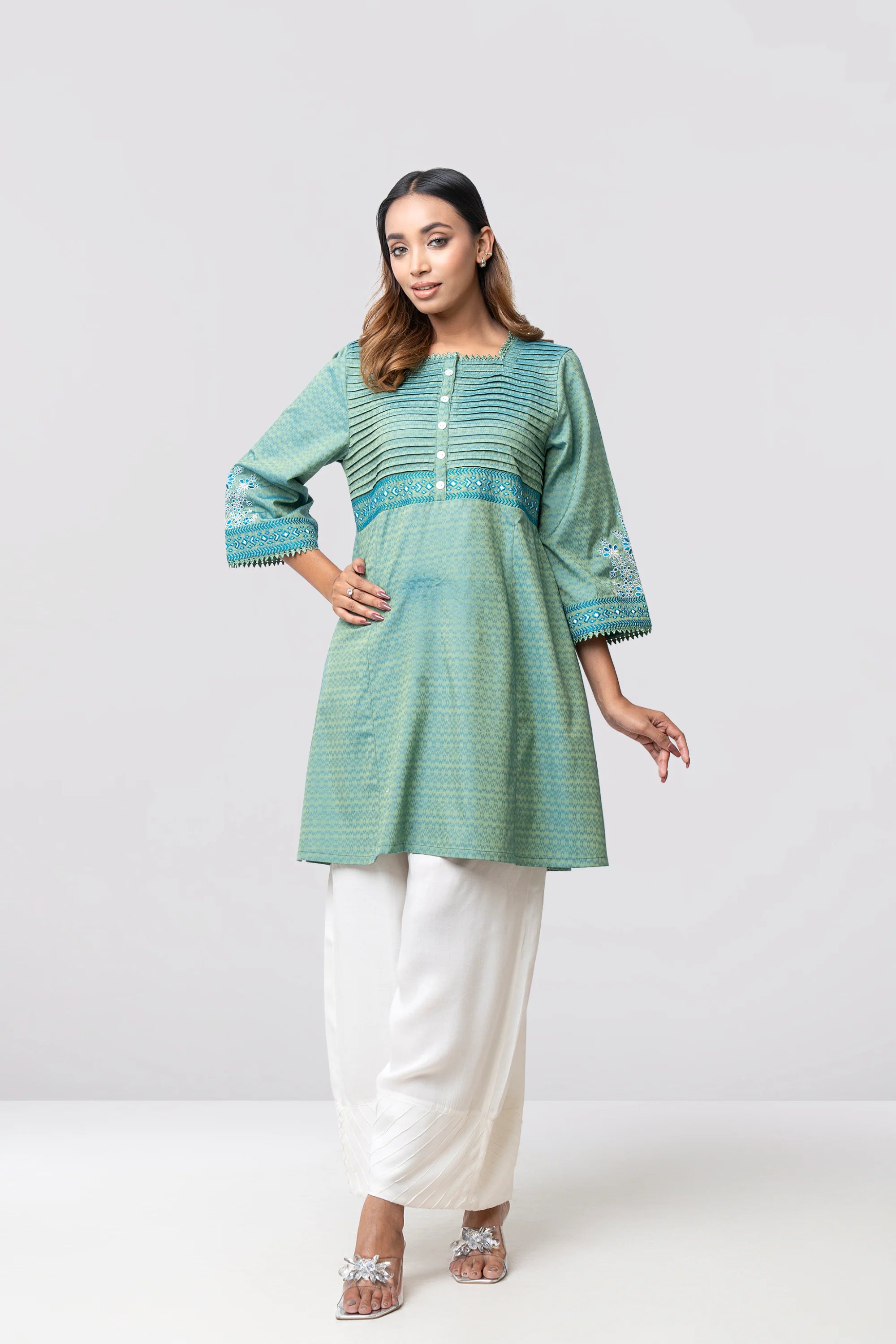 Smart Fit Embroidered Ethnic Kurti