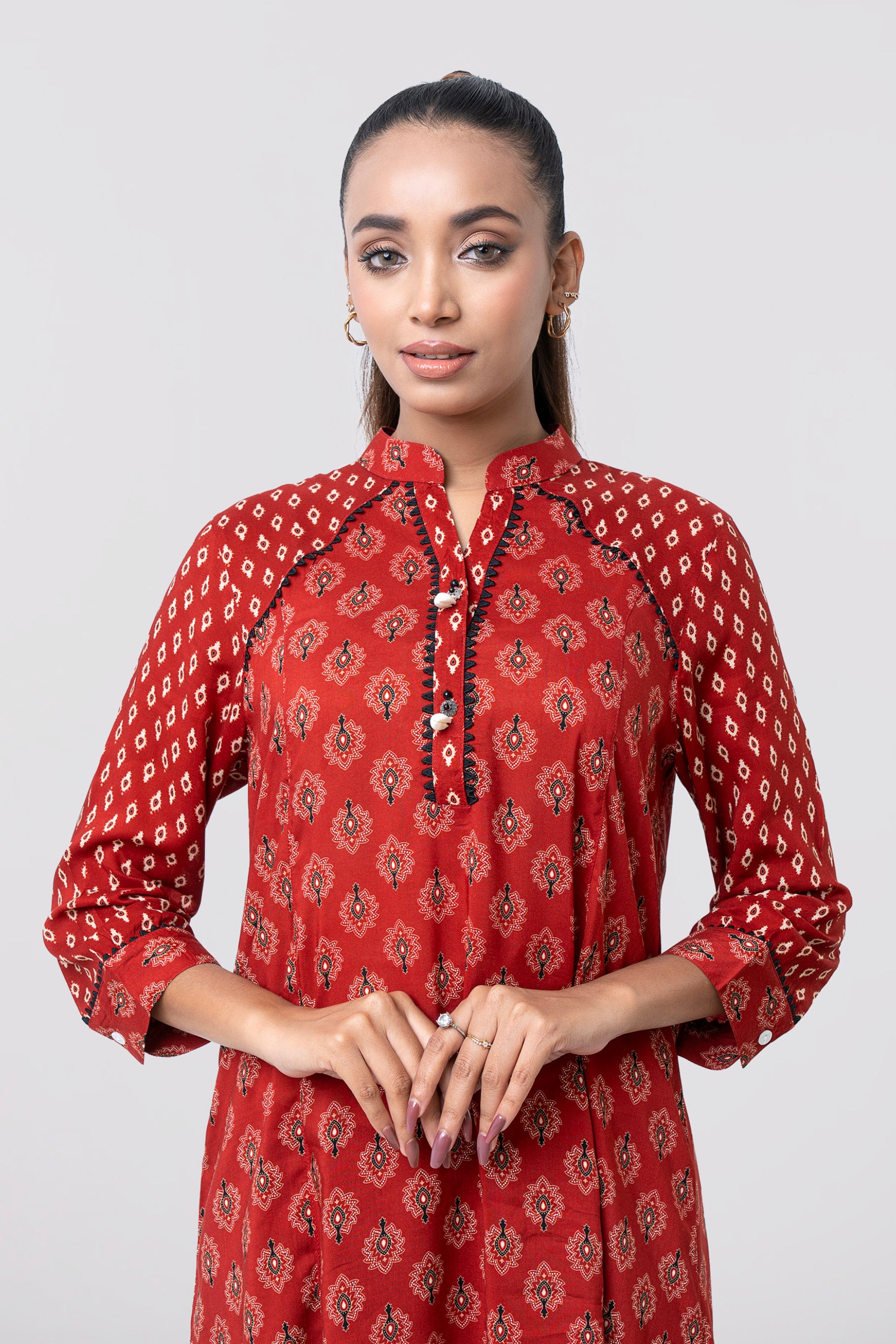 Smart Fit Printed Viscose Ethnic Kurti