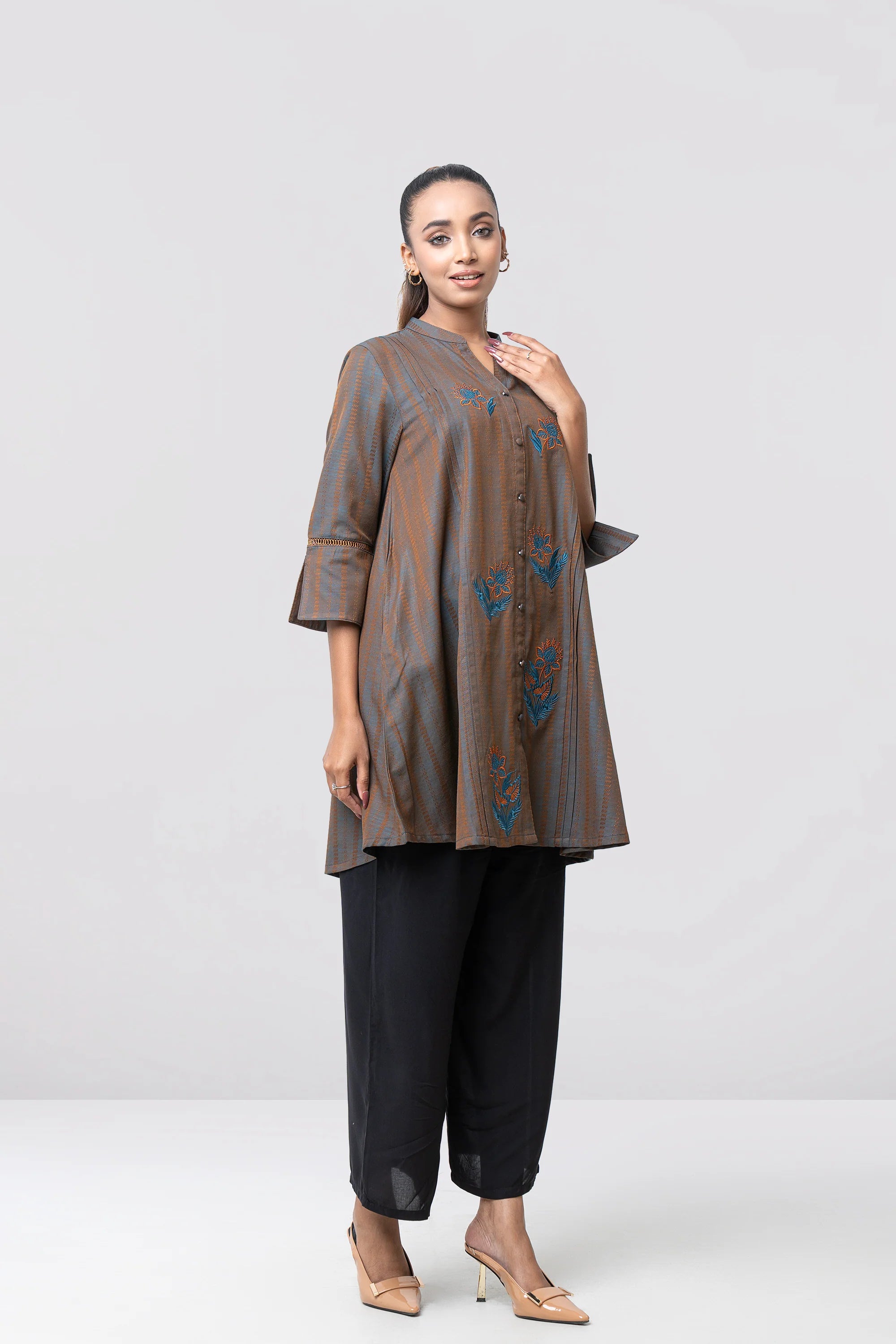 Smart Fit Embroidered Ethnic Kurti