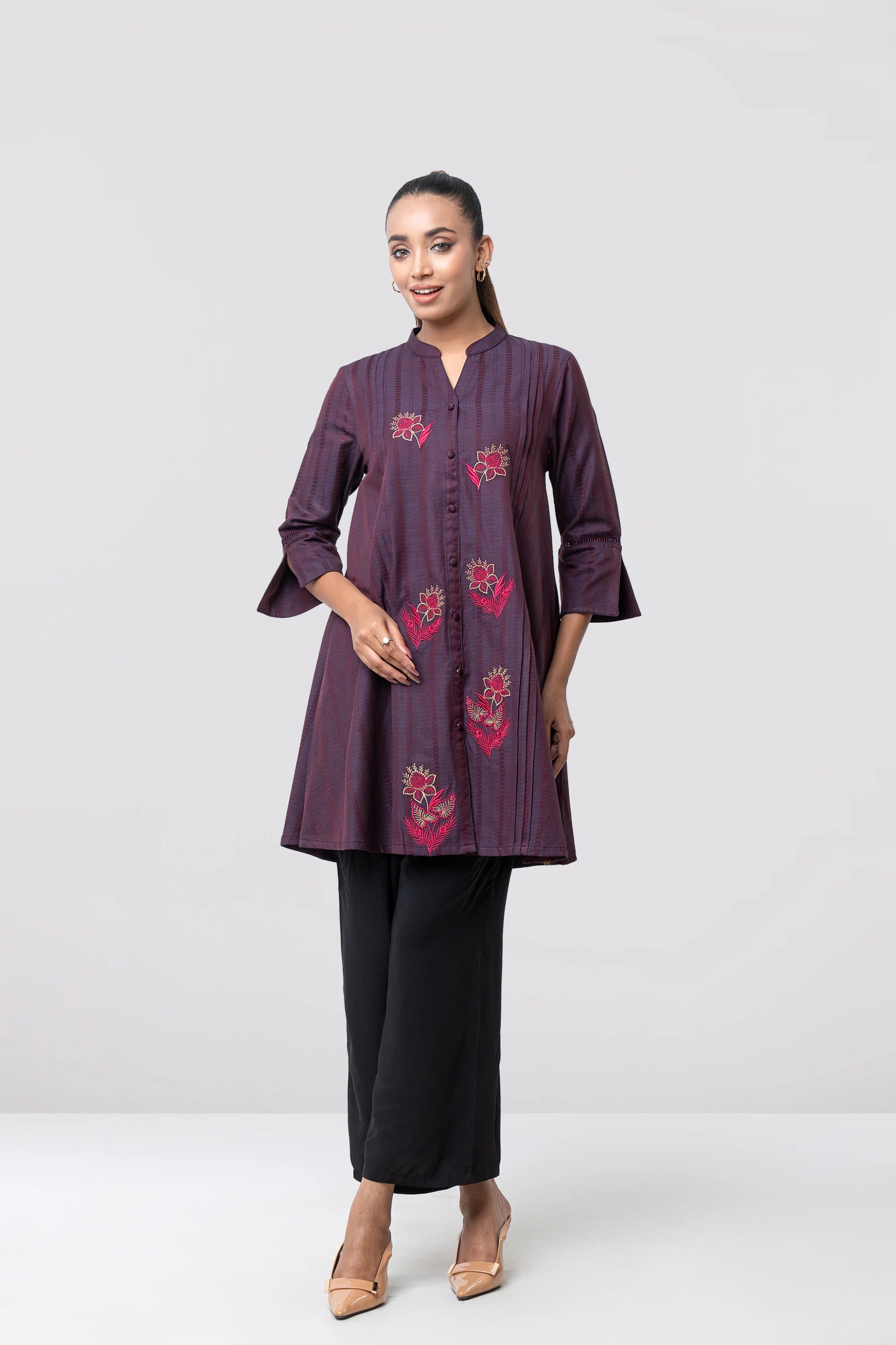 Smart Fit Embroidered Ethnic Kurti
