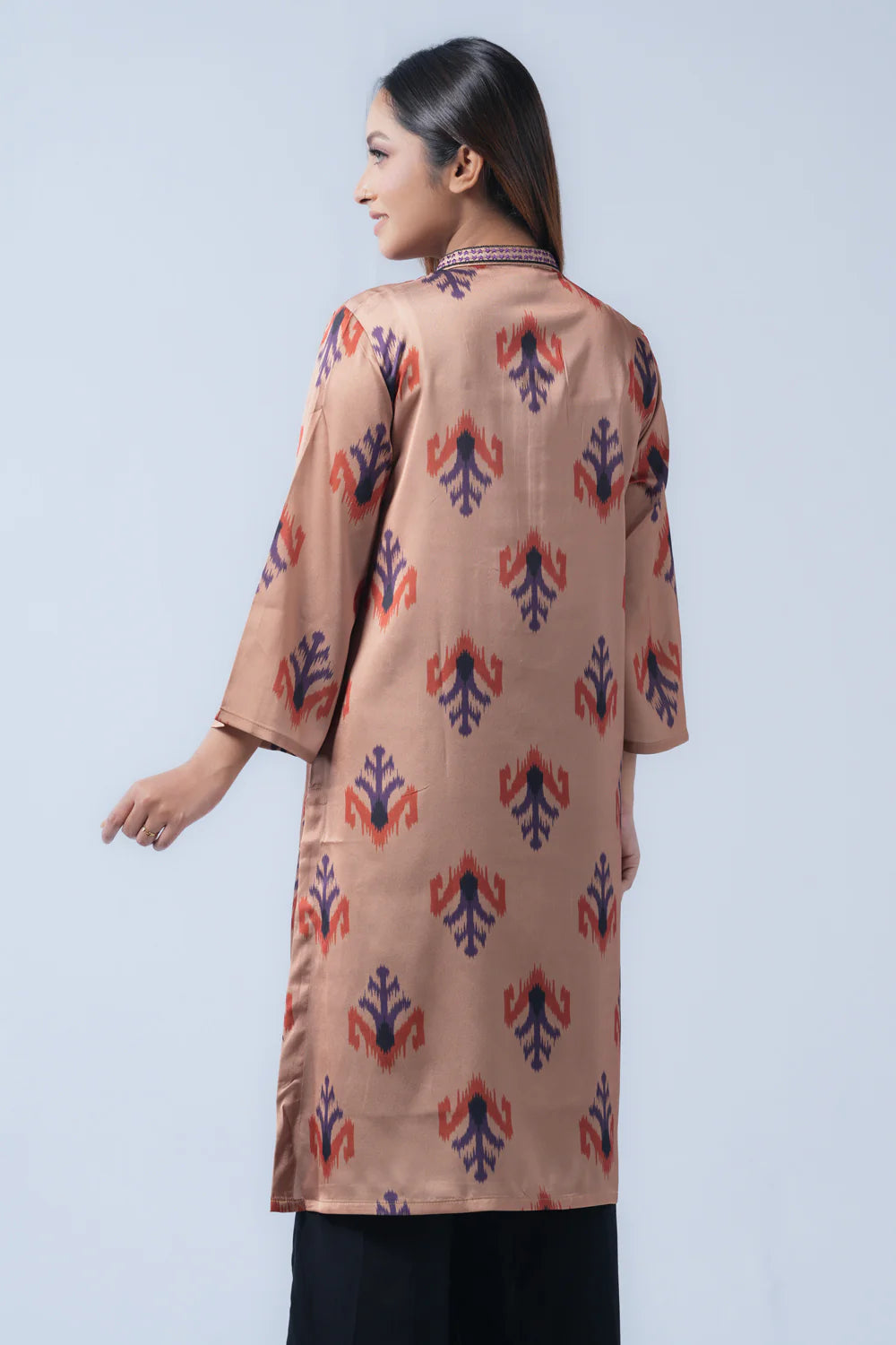 Mid-Length Sublimation Printed Smart Fit Ethnic Kurta