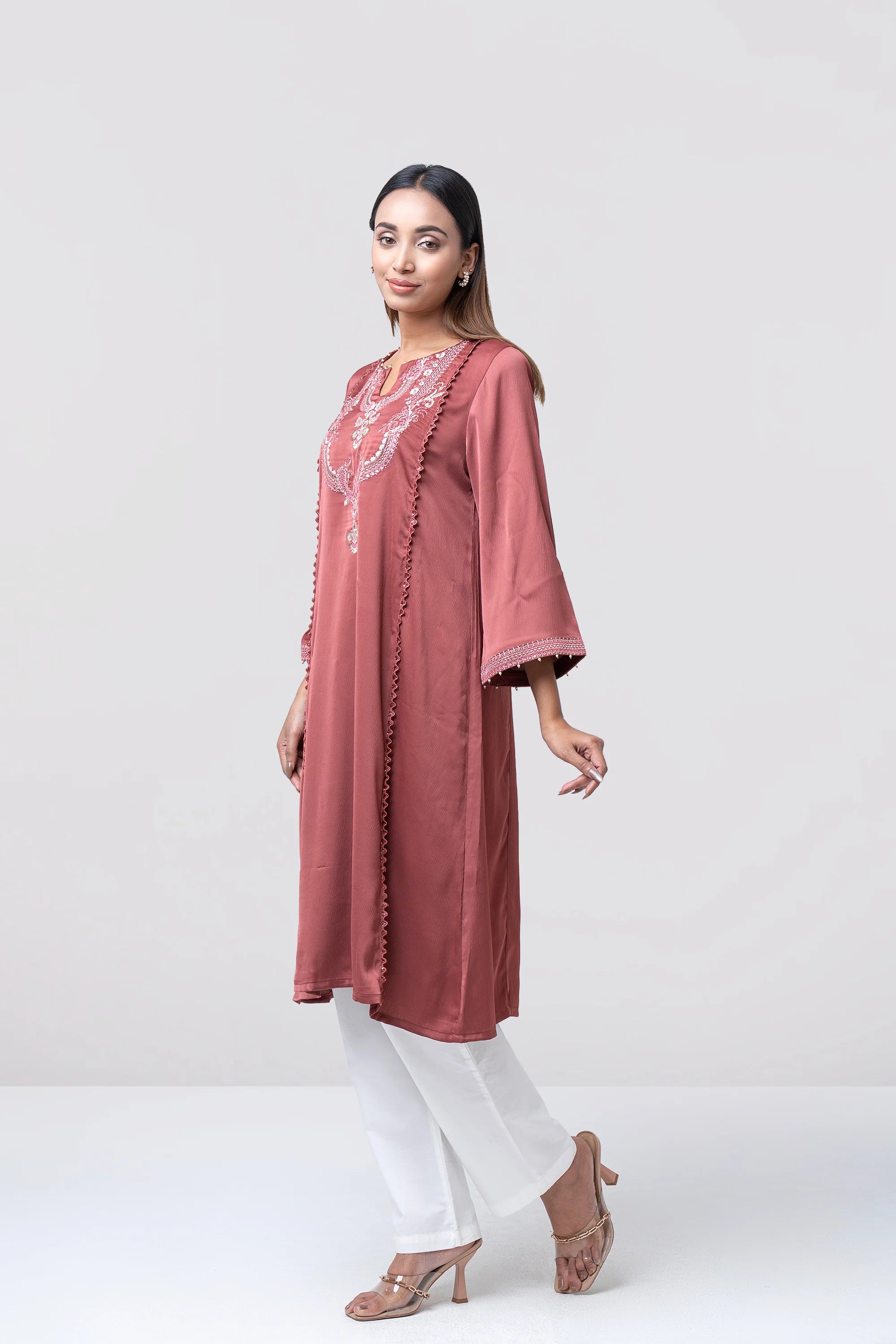Smart Fit Embroidered Ethnic Kurta