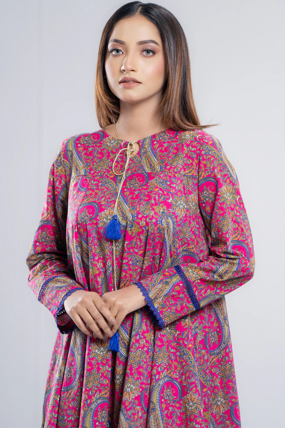 Ready-to-Wear Three Piece Lawn with Chiffon Dupatta