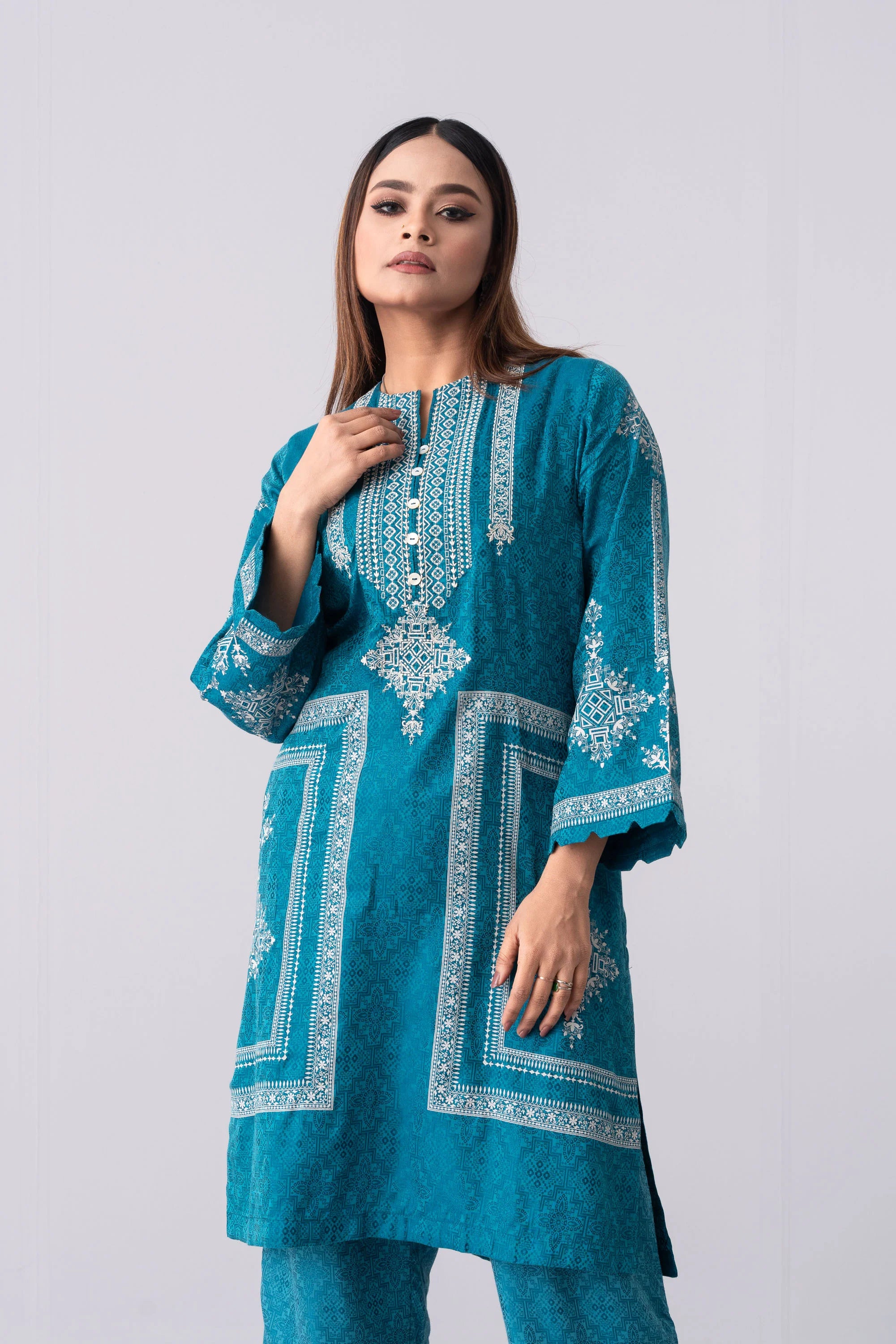 Ready-to-Wear Embroidered and Printed Semi-Formal Ethnic Set