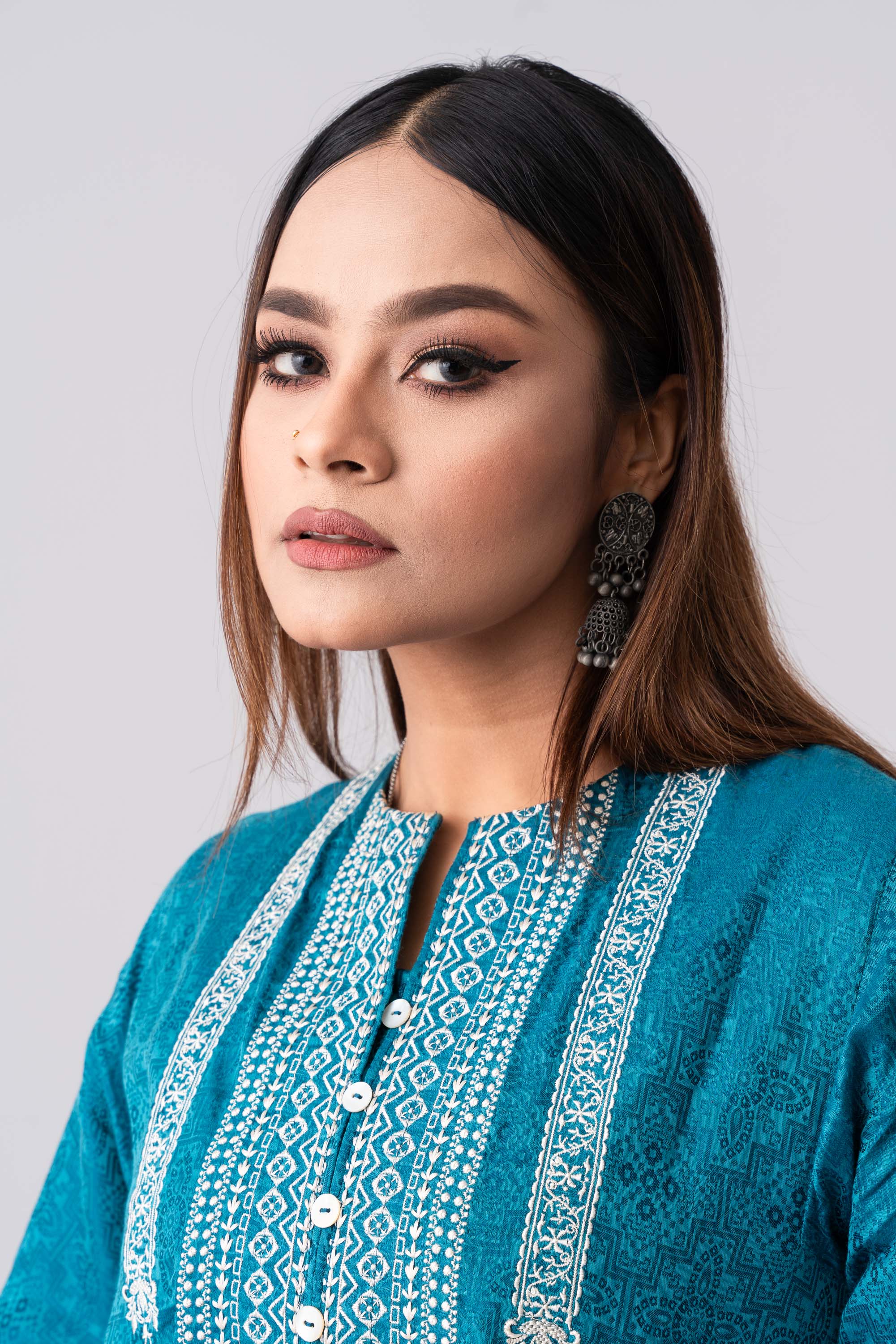 Ready-to-Wear Embroidered and Printed Semi-Formal Ethnic Set