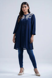 Smart Fit Embroidered Georgette Ethnic Kurti