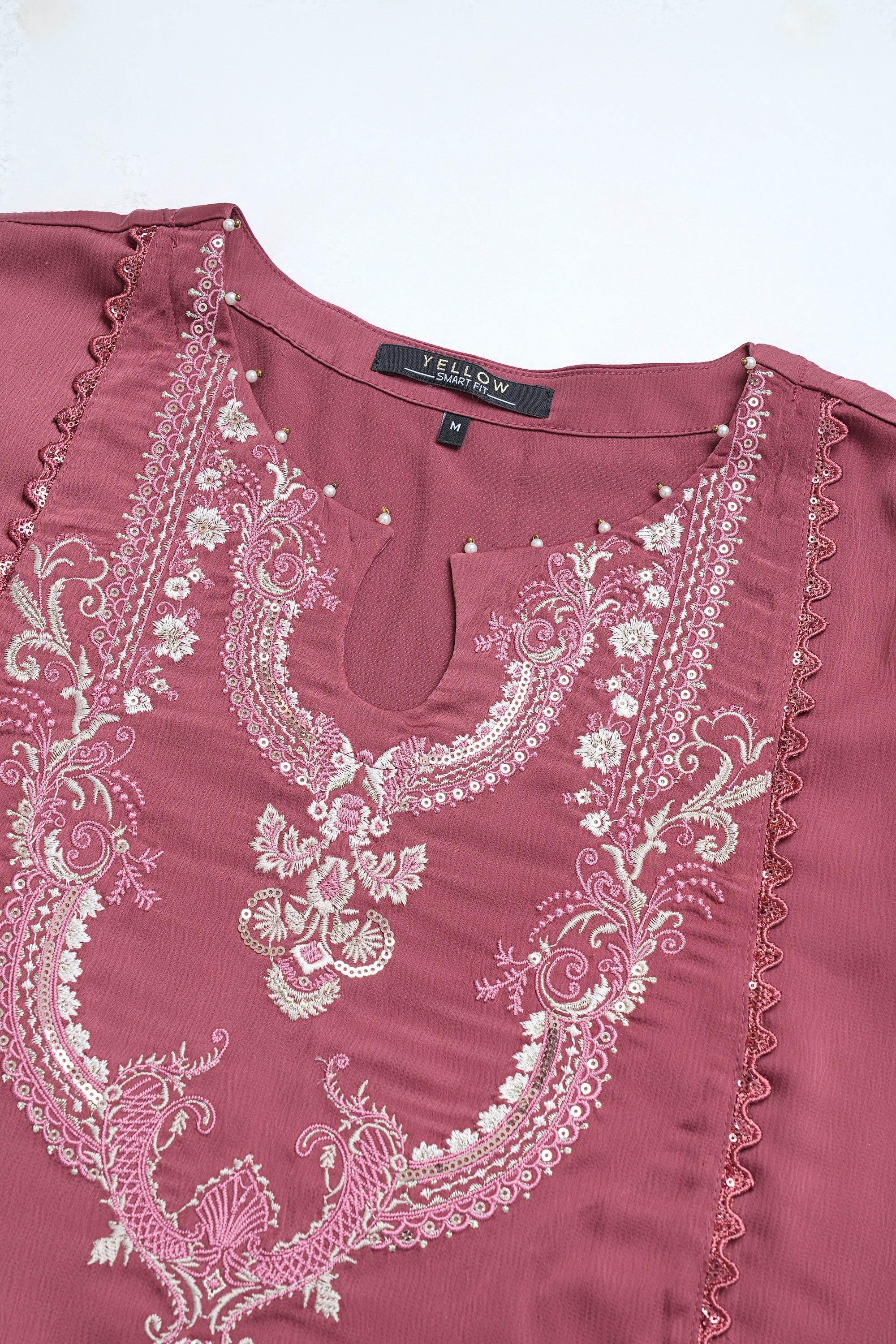 Smart Fit Embroidered Ethnic Kurta