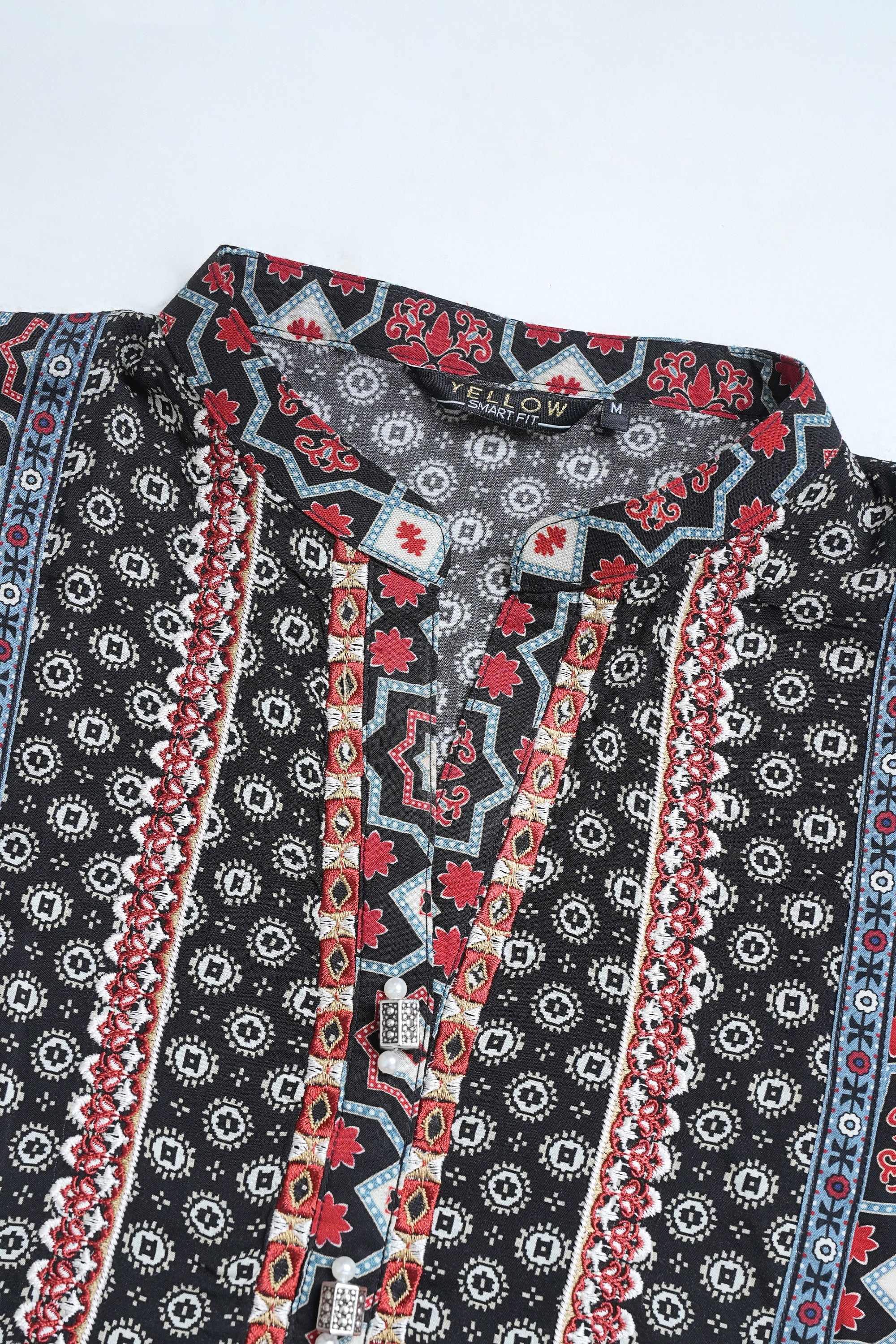 Smart Fit Embroidered Viscose Ethnic Kurta