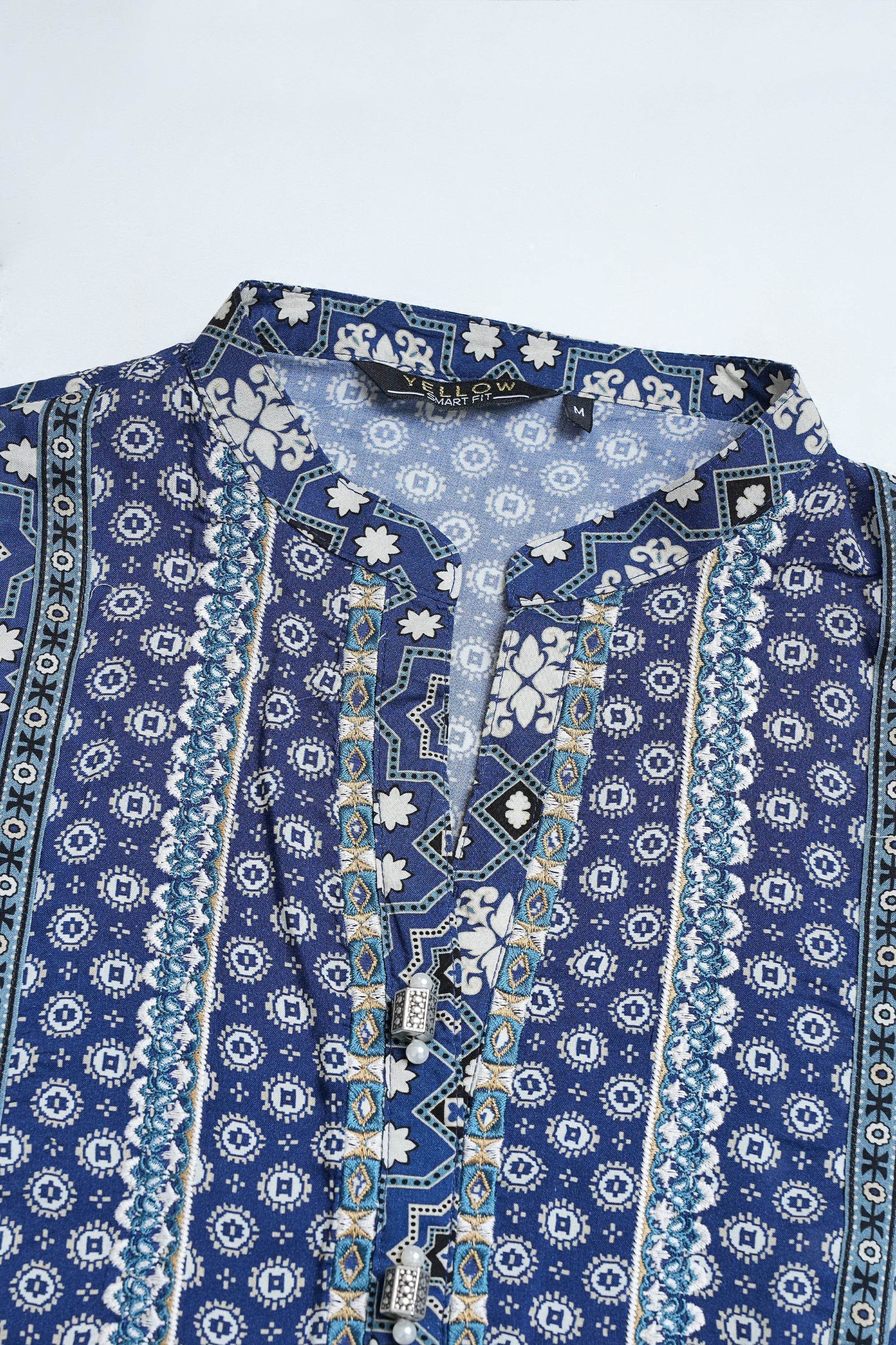 Smart Fit Embroidered Viscose Ethnic Kurta