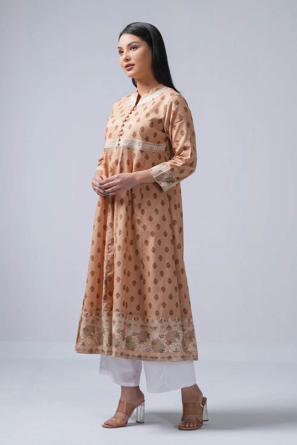 Smart Fit Long-Length Ethnic Kurta